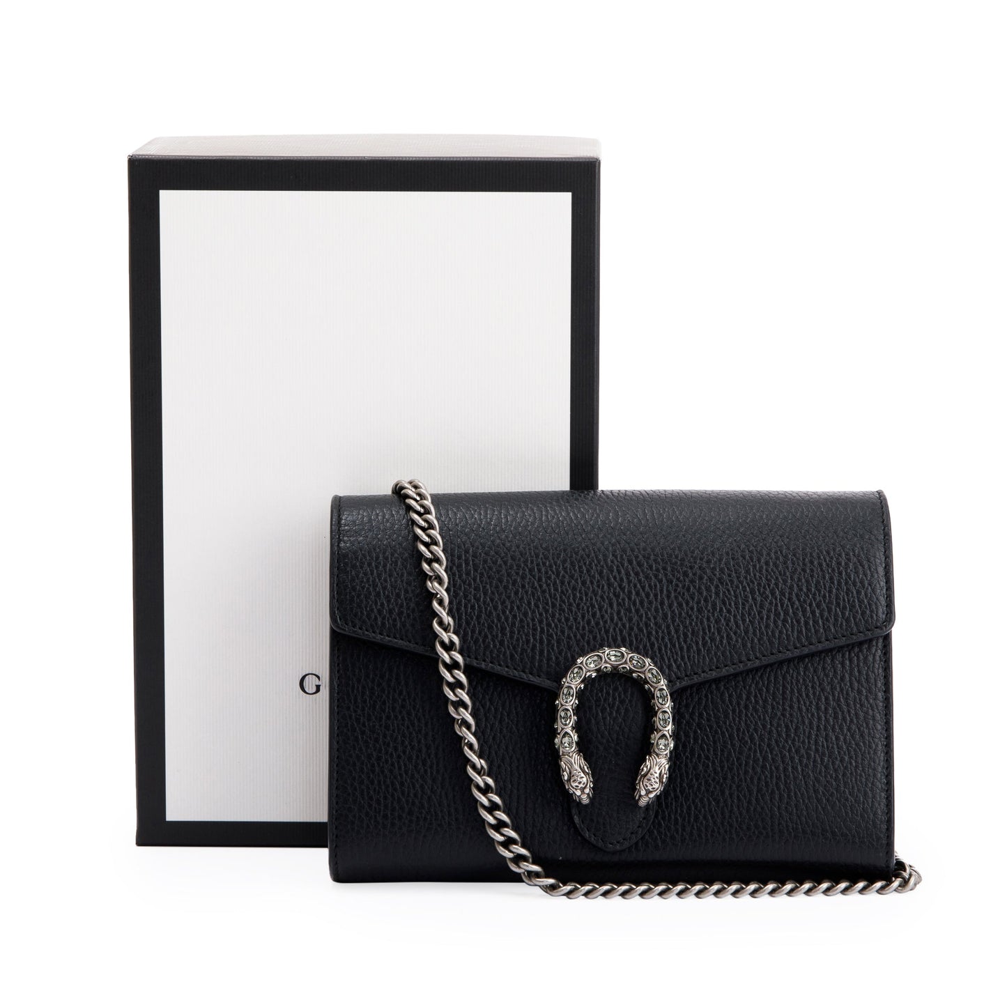 Gucci Dionysus Leather Mini Chain Wallet