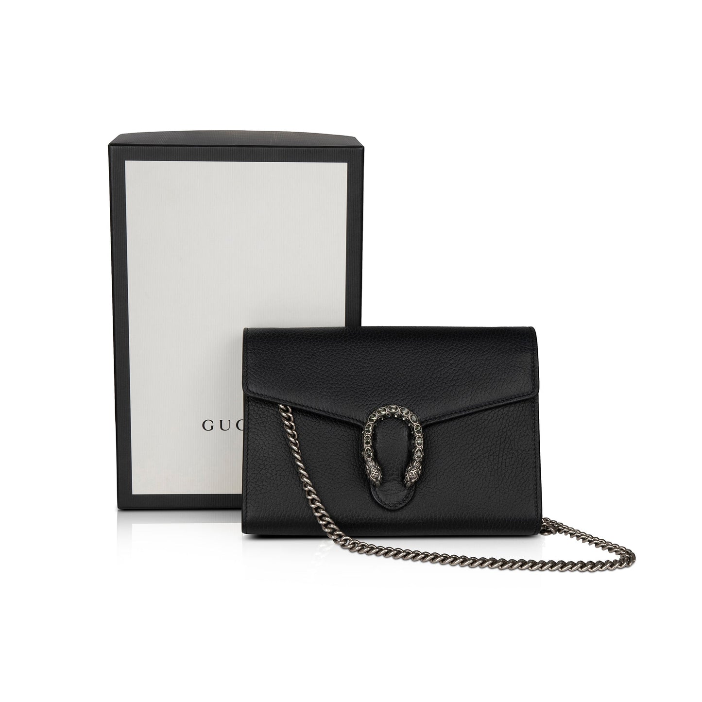 Gucci Dionysus Leather Mini Chain Wallet