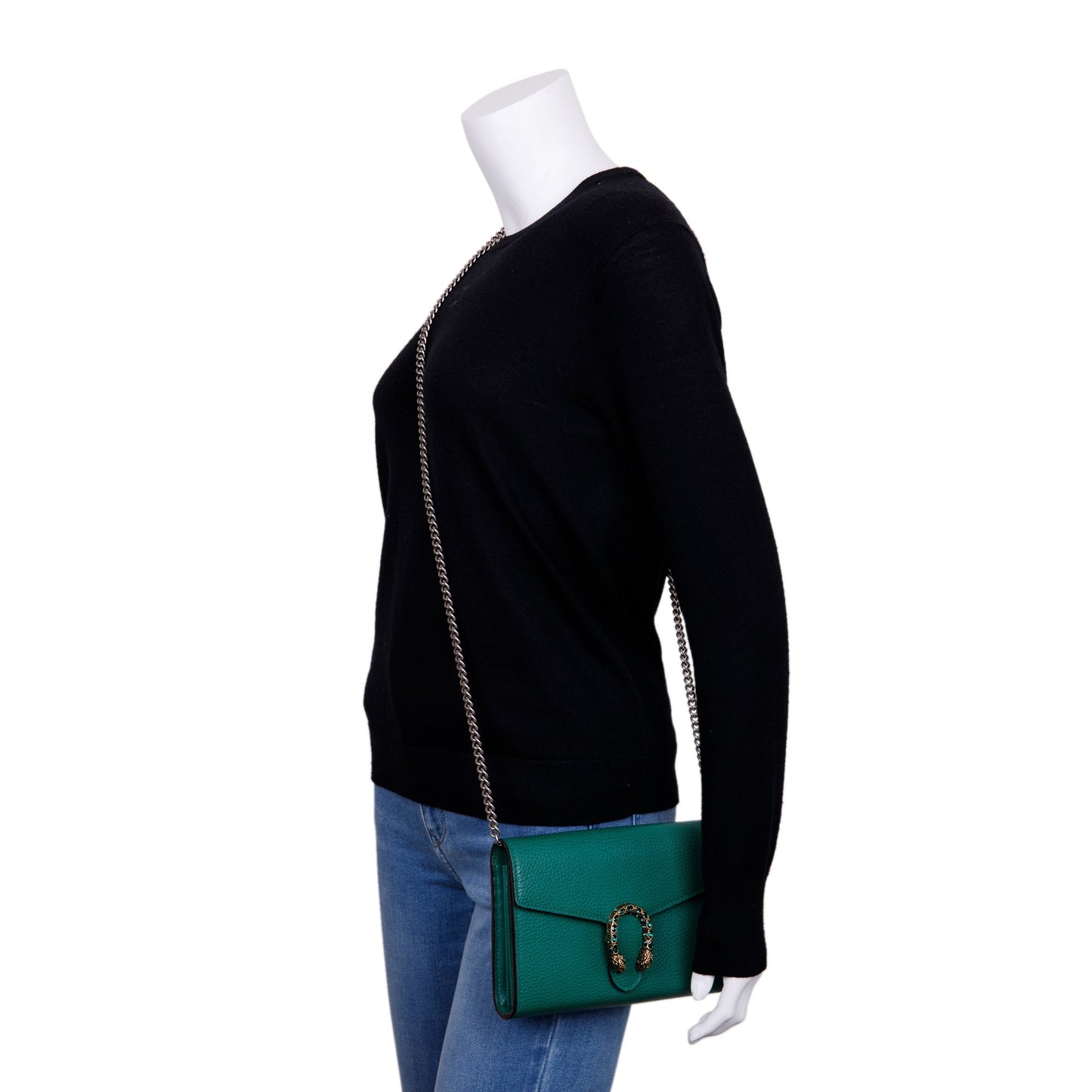 Gucci Dionysus Mini Leather Chain Wallet