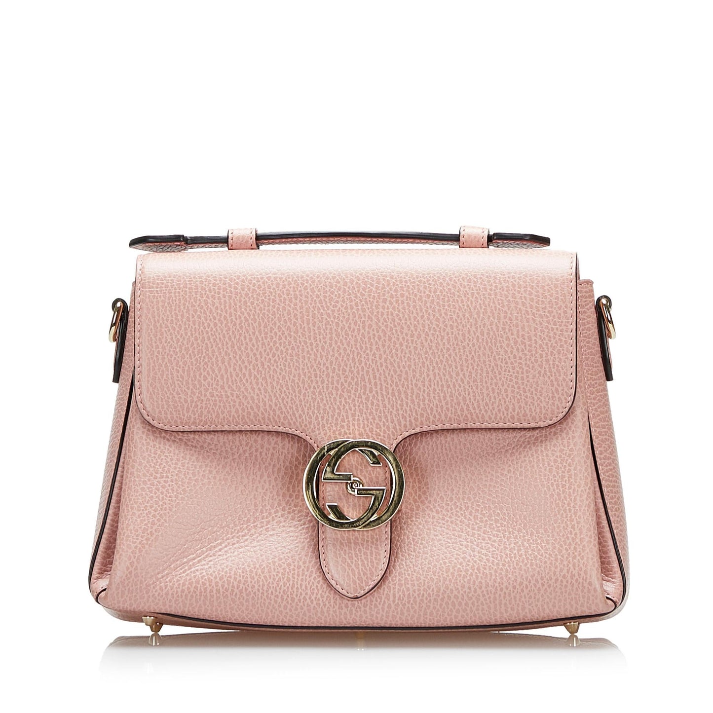 Gucci Dollar Calf Interlocking G Satchel (SHG-qAUwum)