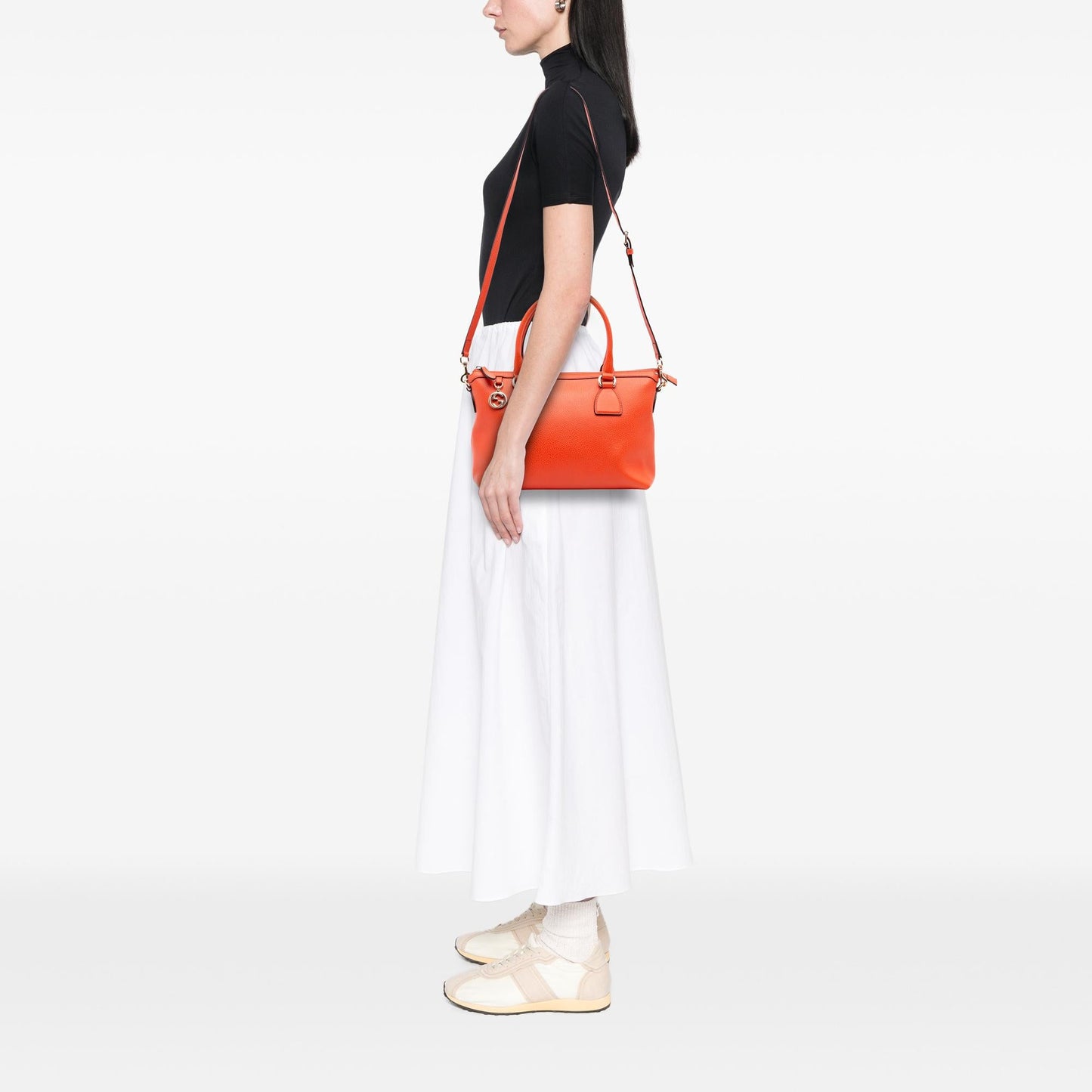 Gucci Dollar Calfskin GG Charm Satchel