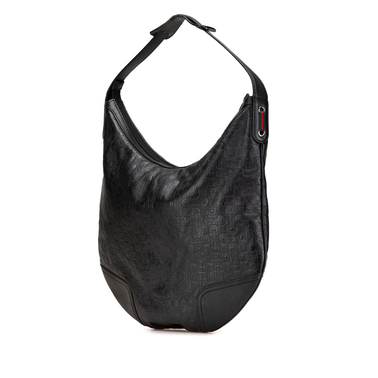 Gucci Embossed Leather Horsebit Princy Hobo