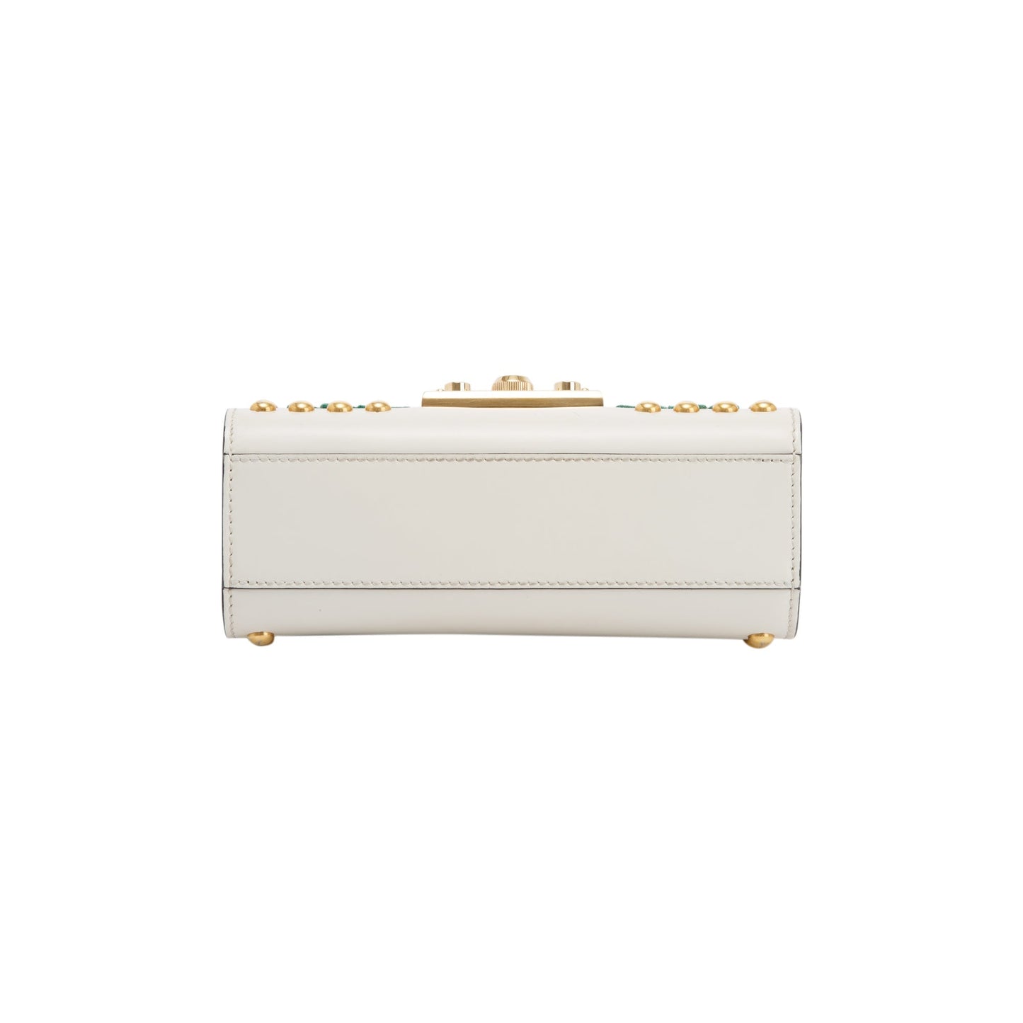 Gucci Embroidered Studded Small GG Padlock Shoulder Bag