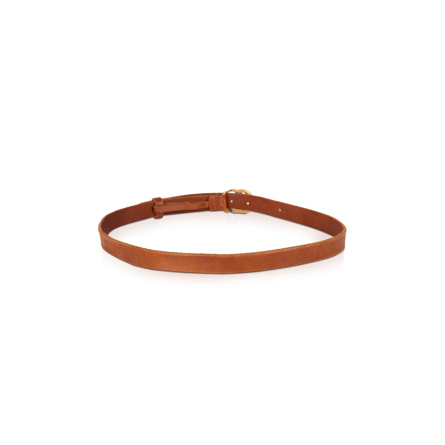 Gucci Faded Brown Leather Belt with Double G Buckle