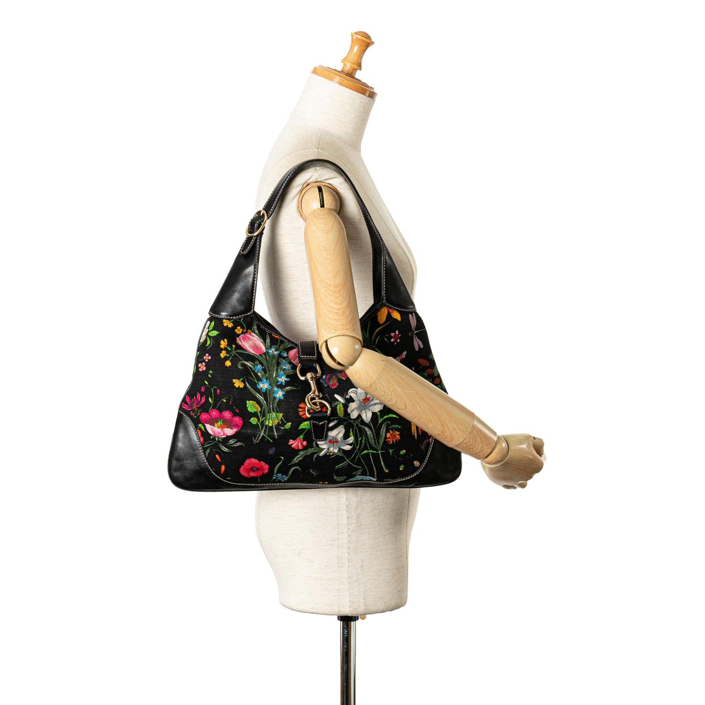 Gucci Flora Canvas Jackie O Bouvier (SHG-N0nf1j)