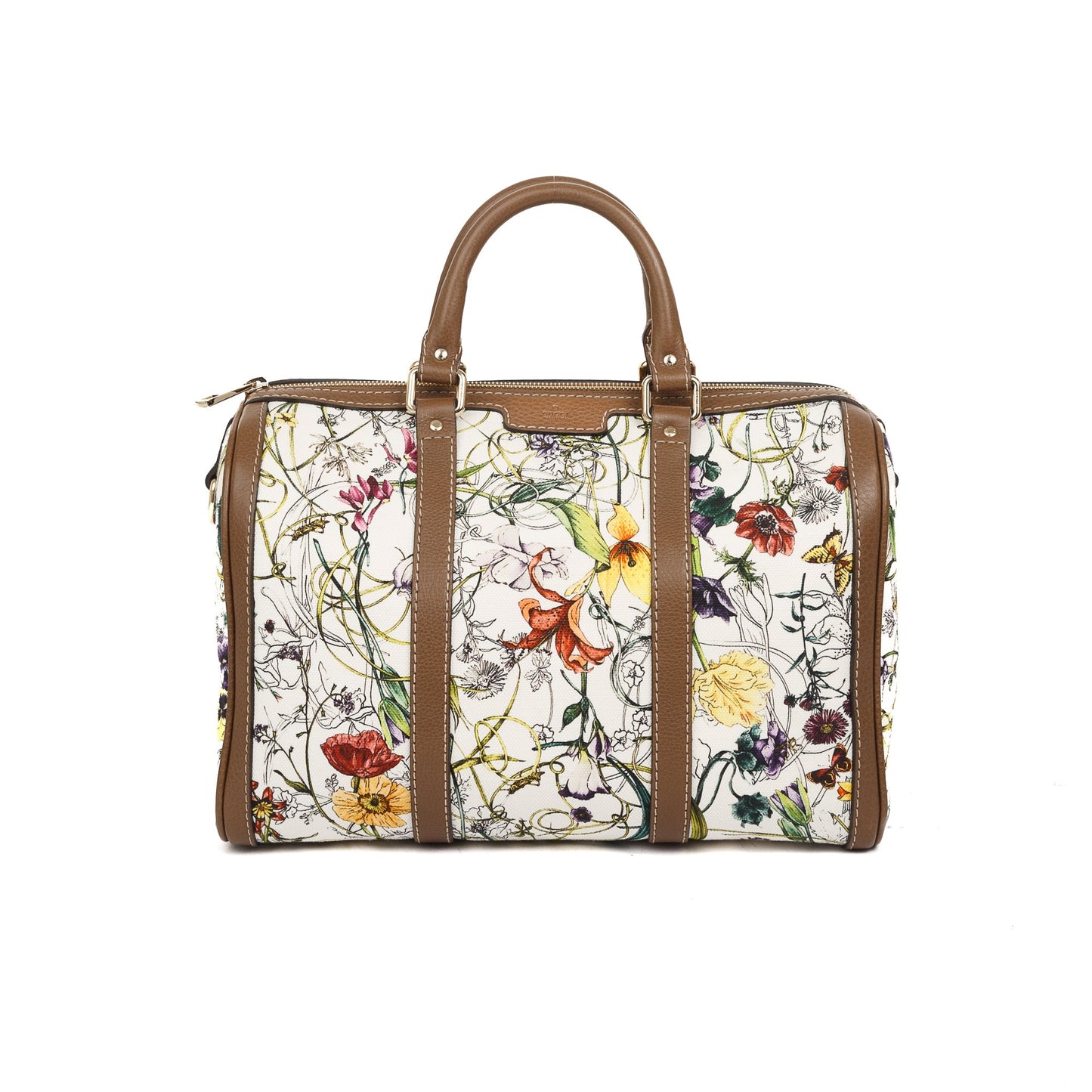 Gucci Flora Canvas Medium Joy Boston Bag