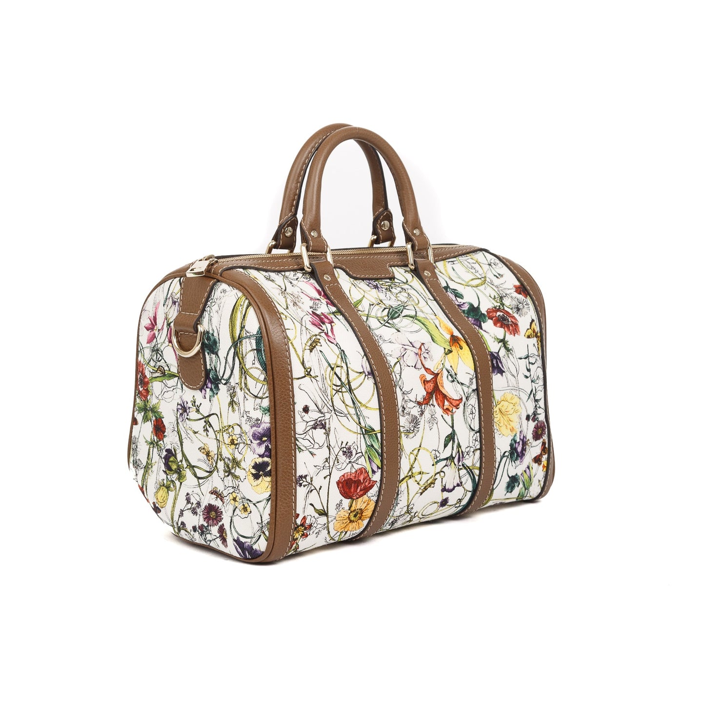 Gucci Flora Canvas Medium Joy Boston Bag