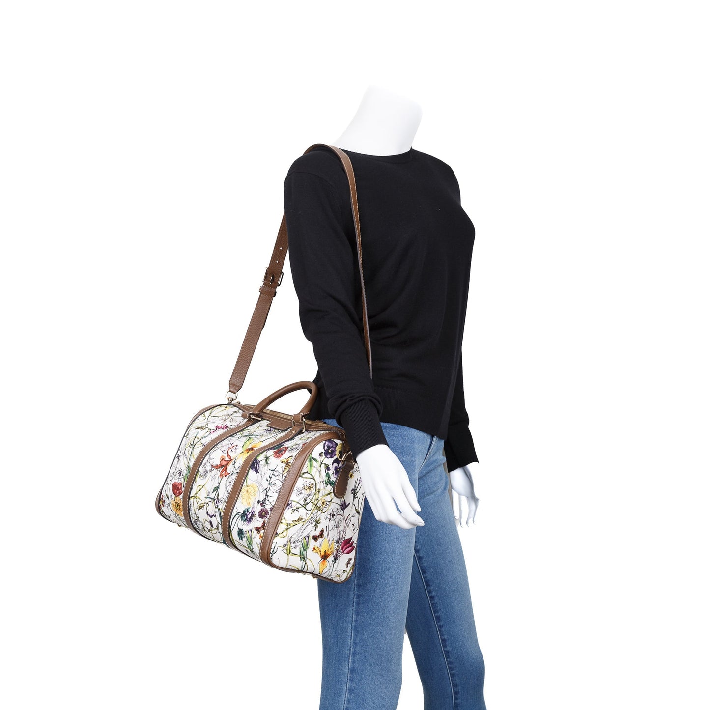 Gucci Flora Canvas Medium Joy Boston Bag