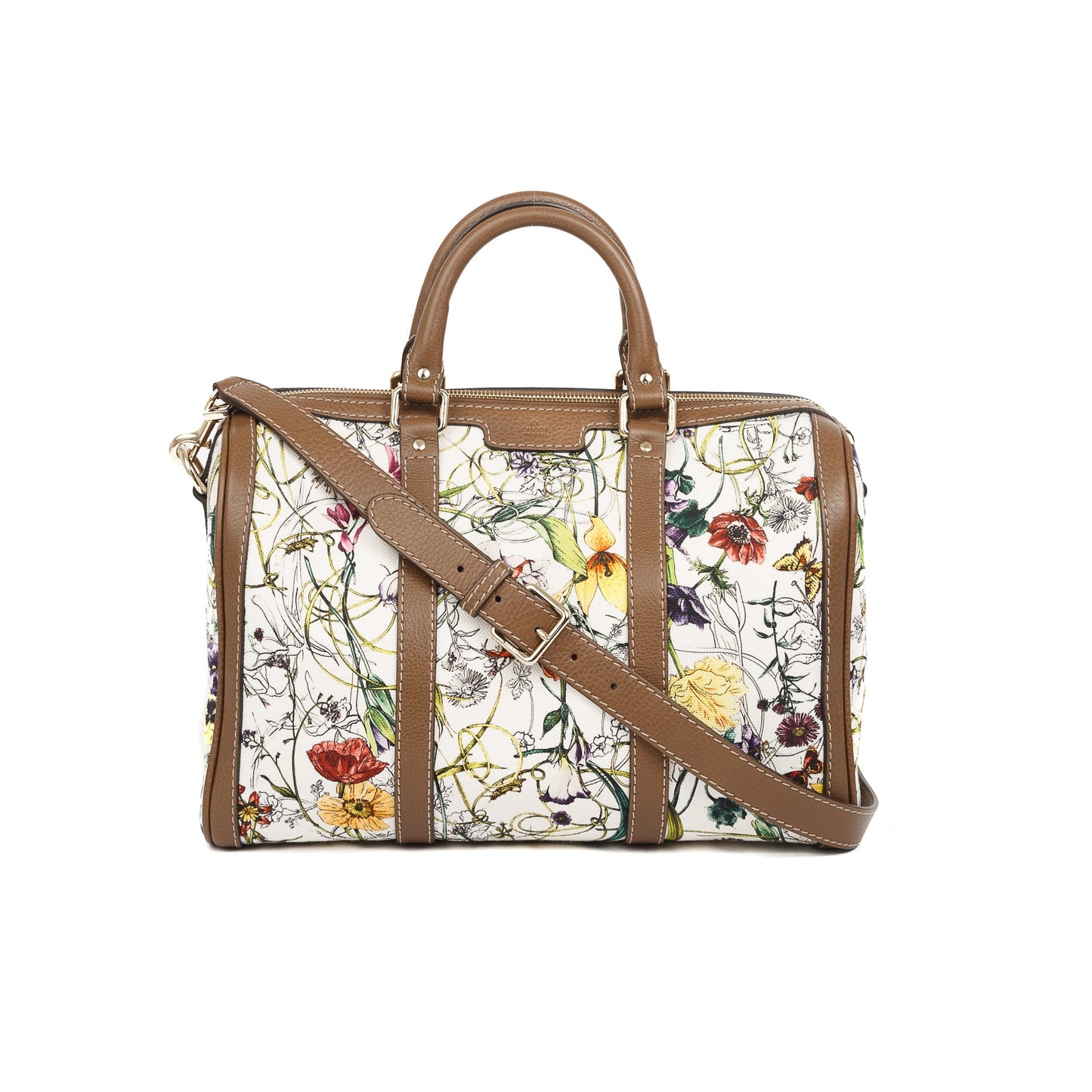Gucci Flora Canvas Medium Joy Boston Bag