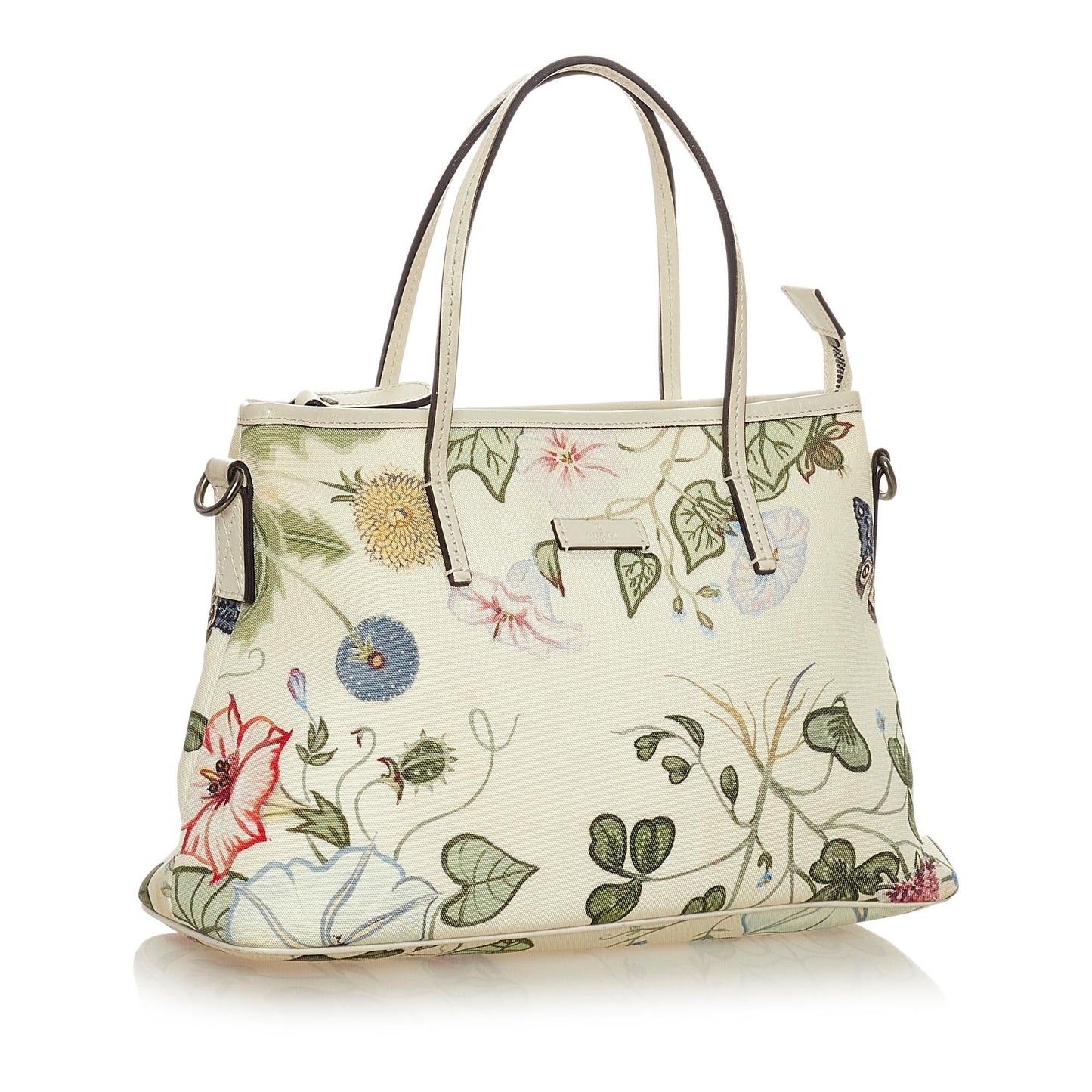 Gucci Flora Knight Canvas Satchel (SHG-28053)
