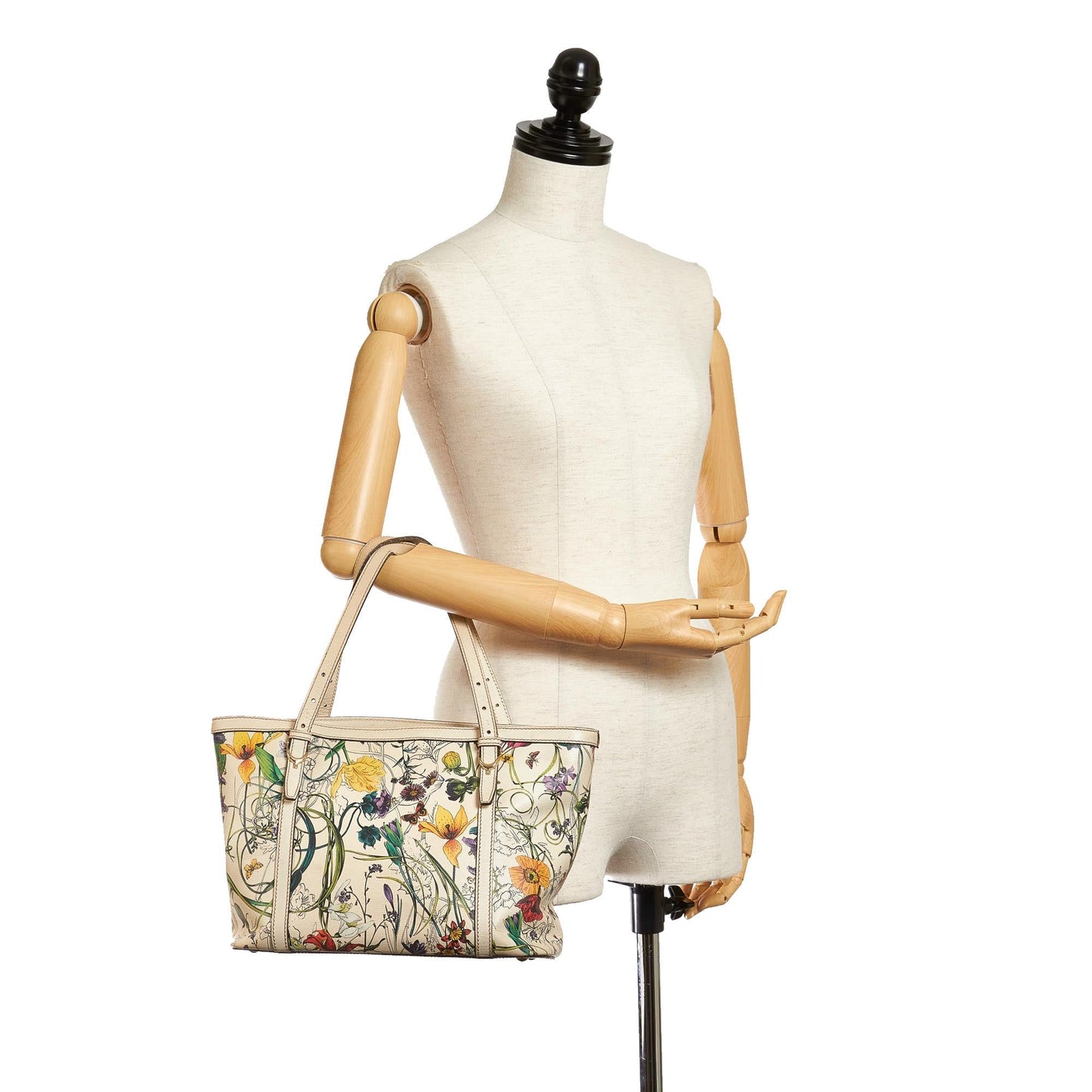 Gucci Flora Nice Leather Handbag (SHG-37333)