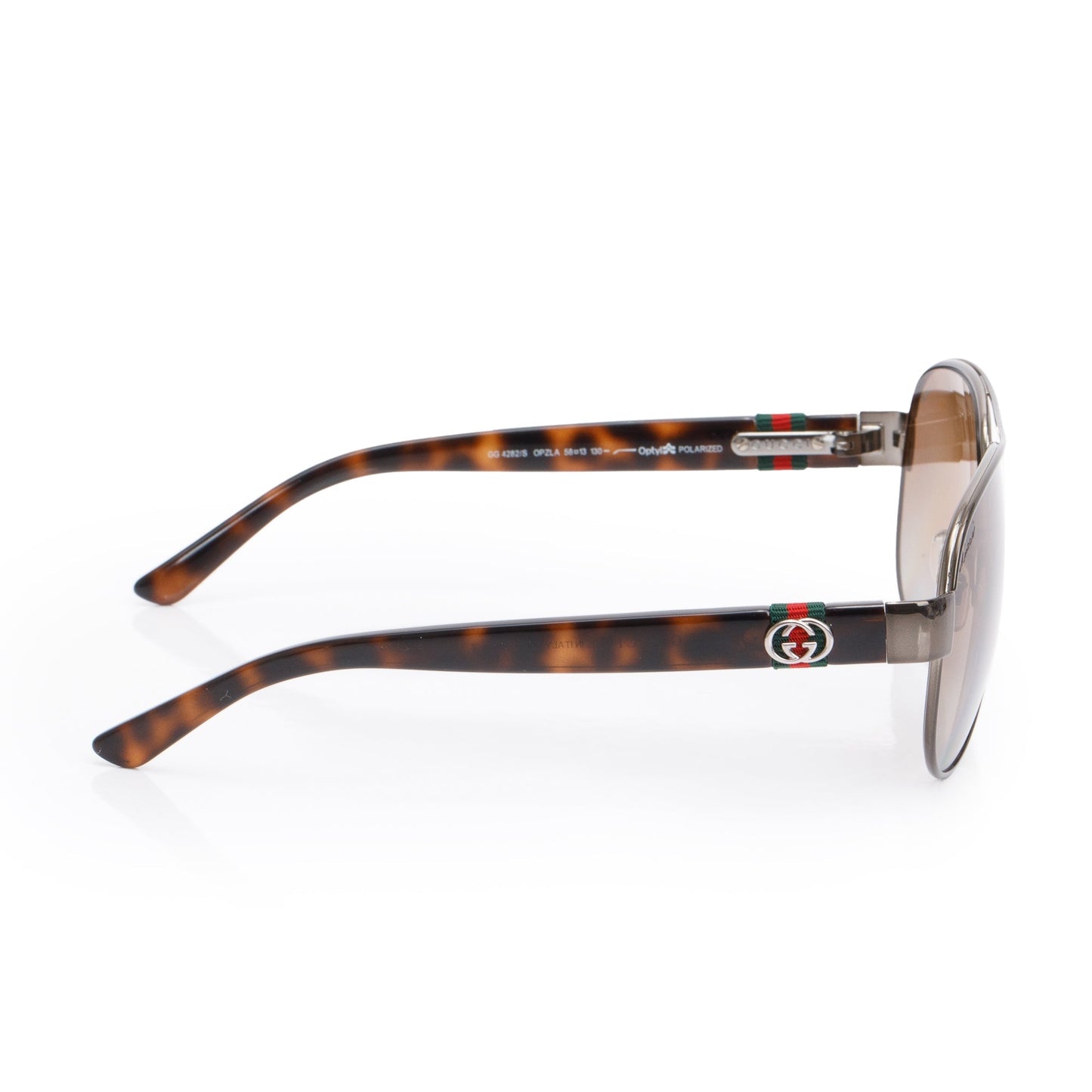 Gucci GG 04282/S Gun-Metal Frame Aviator Sunglasses