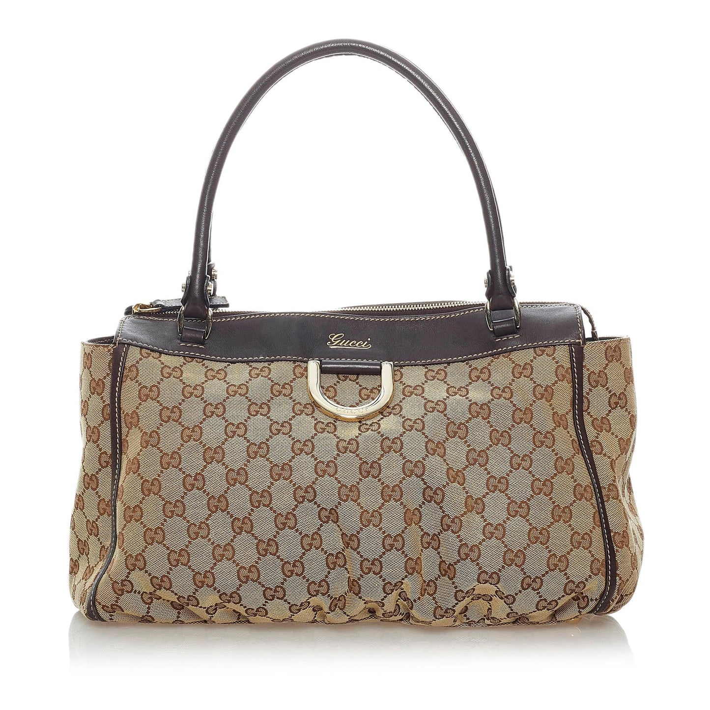 Gucci GG Abbey-D Ring Canvas Tote Bag (SHG-30364)