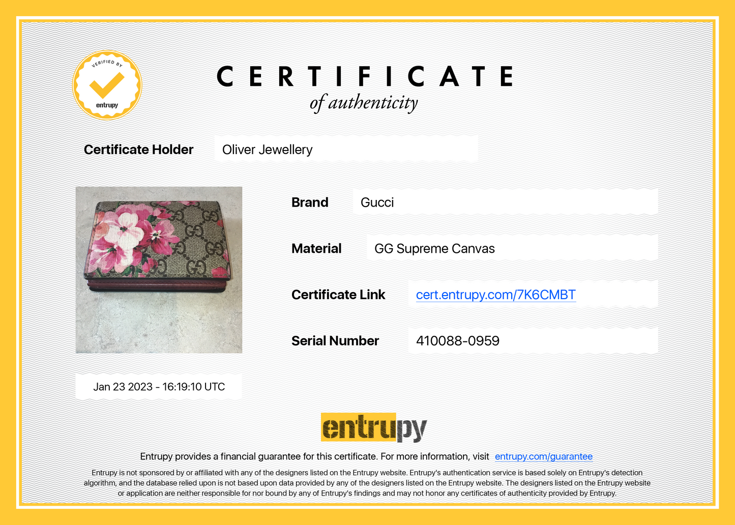 Gucci GG Blooms Card Case Wallet
