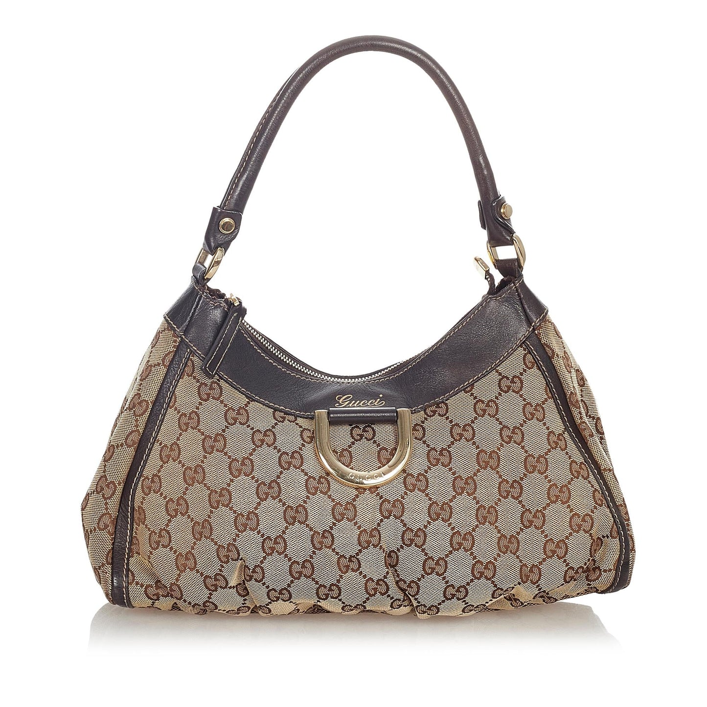 Gucci GG Canvas Abbey D-Ring Shoulder Bag (SHG-23632)