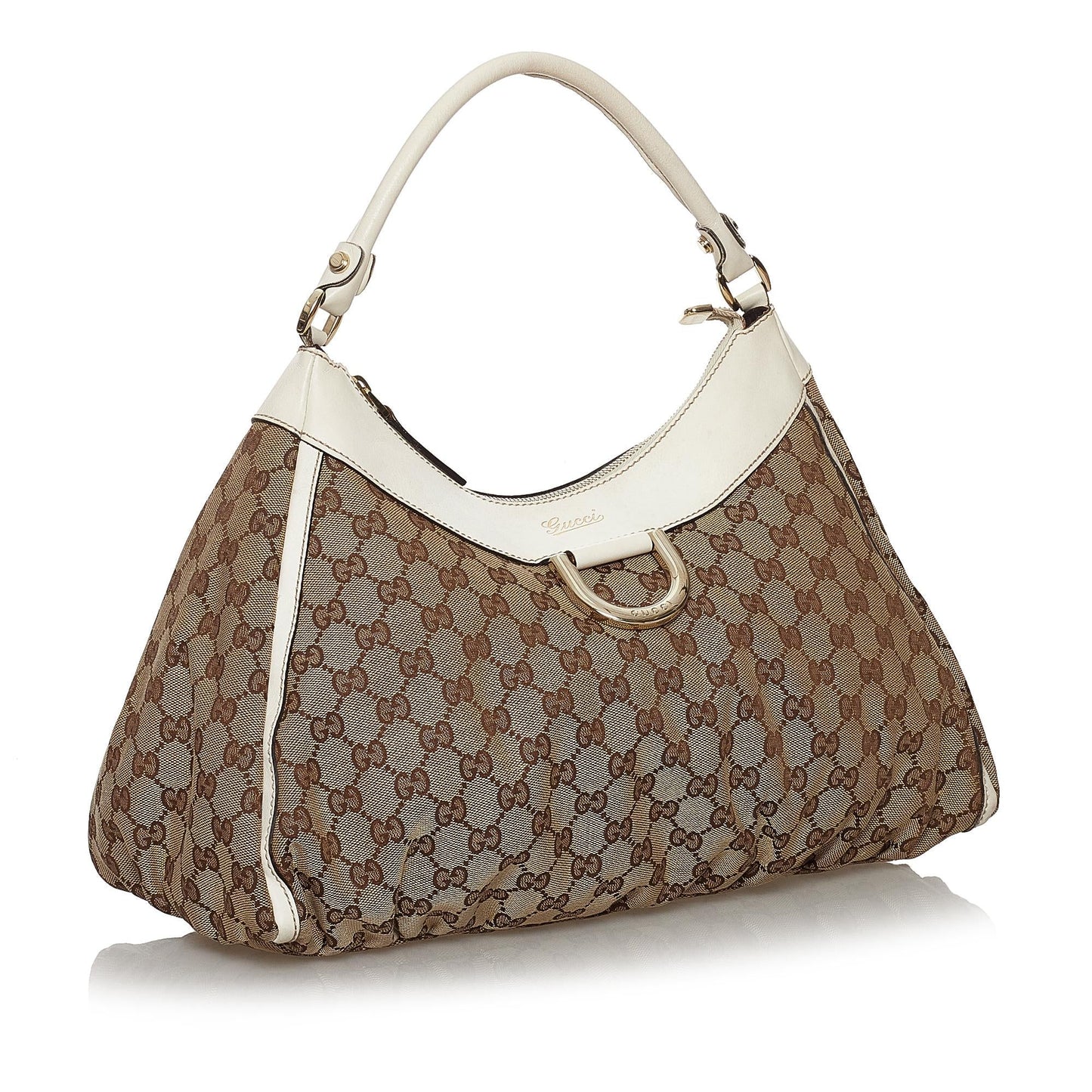 Gucci GG Canvas Abbey D-Ring Shoulder Bag (SHG-30184)