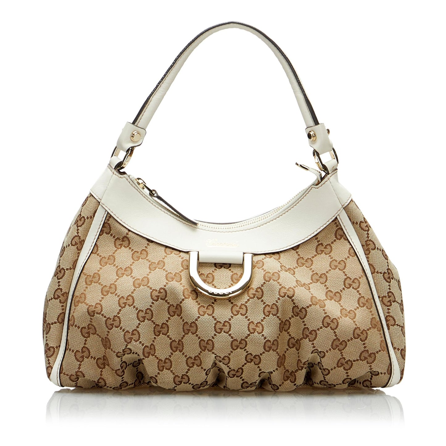 Gucci GG Canvas Abbey D-Ring Shoulder Bag (SHG-Qbw6rY)
