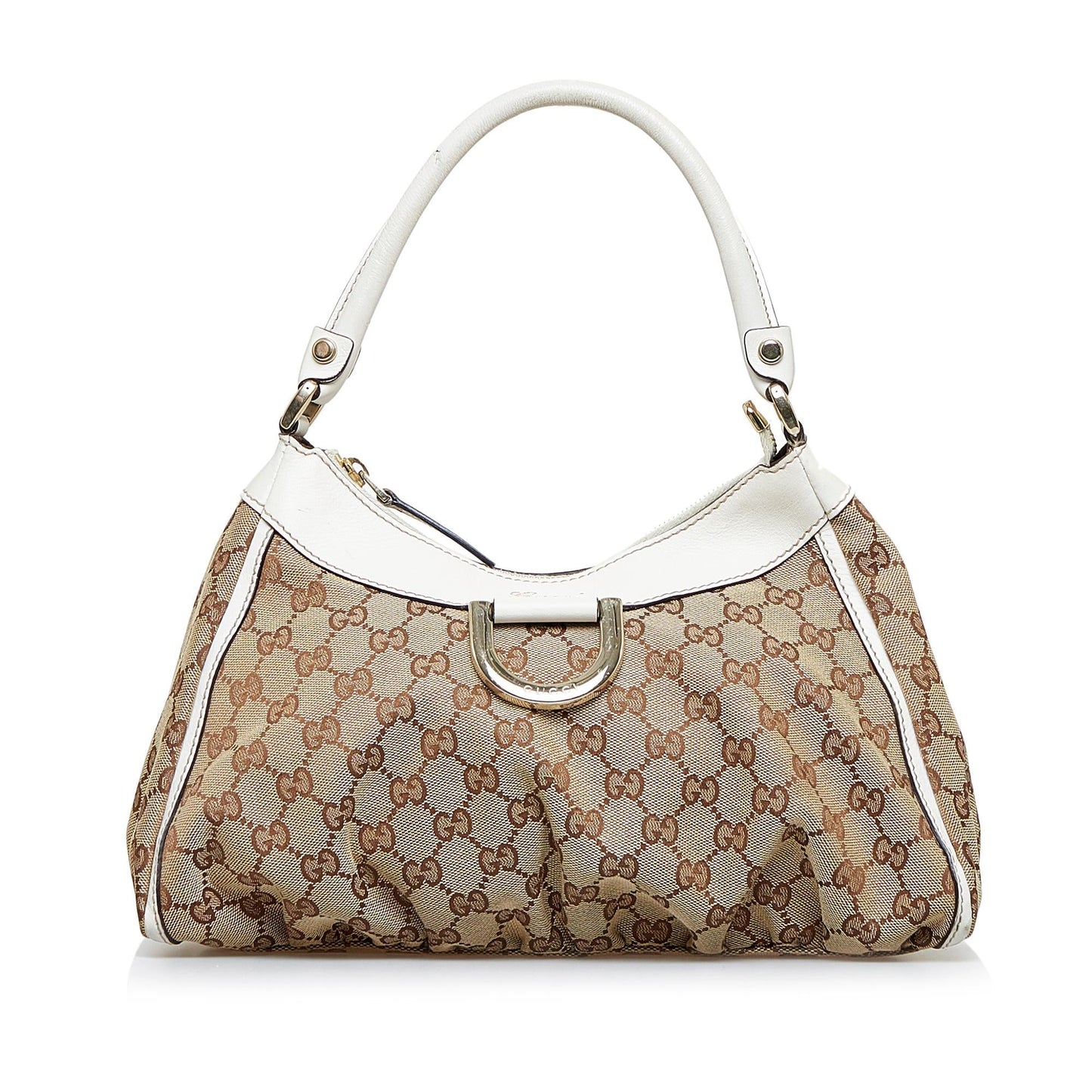 Gucci GG Canvas Abbey D-Ring Shoulder Bag (SHG-rFztis)