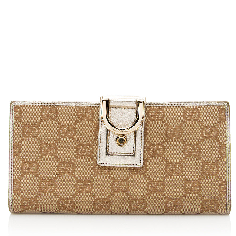 Gucci GG Canvas Abbey Wallet (SHF-20729)