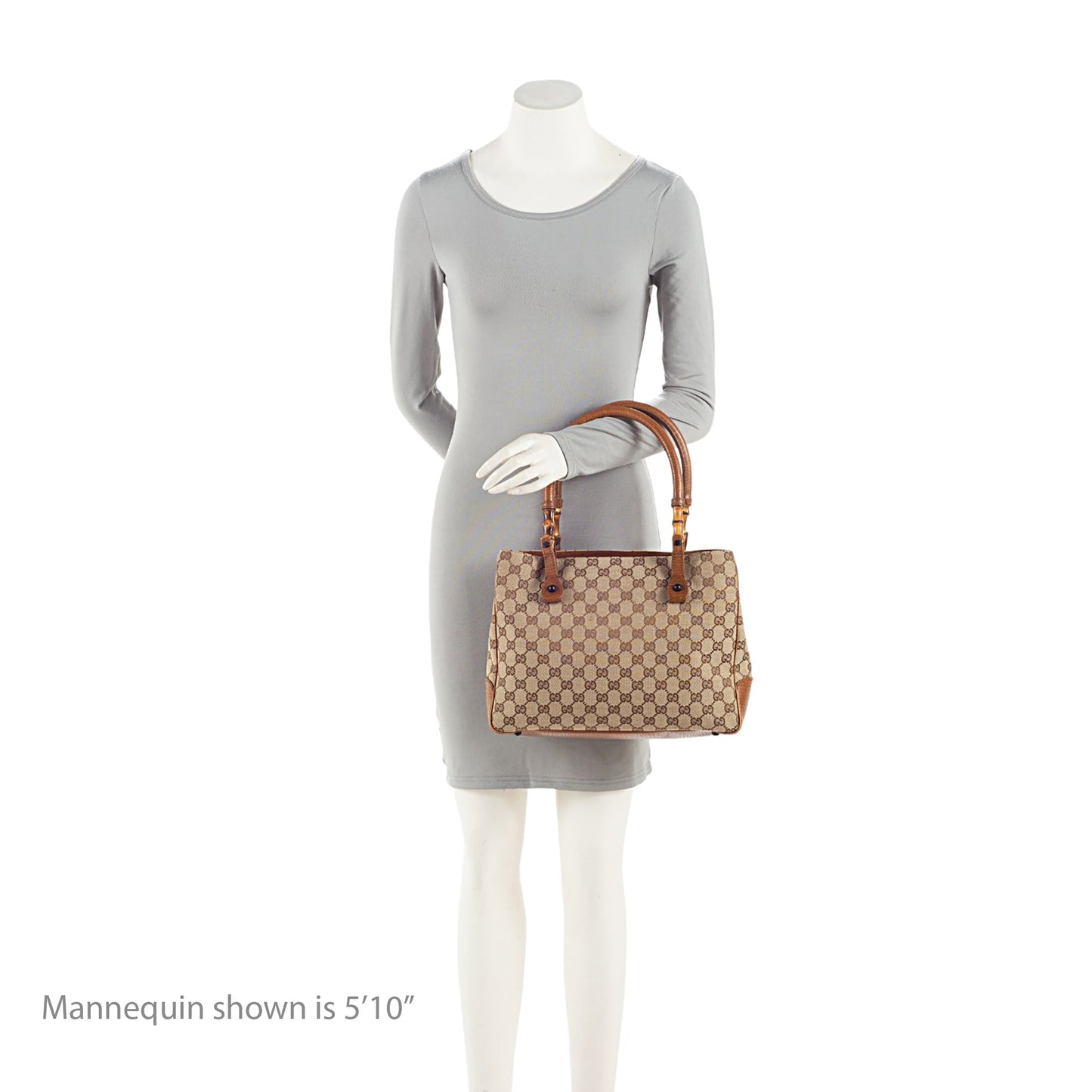 Gucci GG Canvas Bamboo Tote (SHF-a2g5Be)
