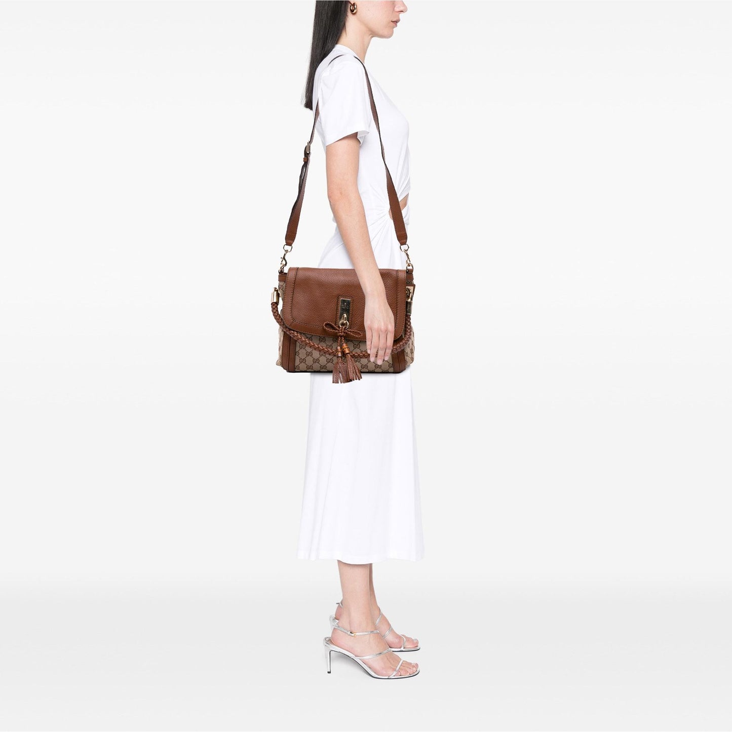 Gucci GG Canvas Bella Flap Satchel