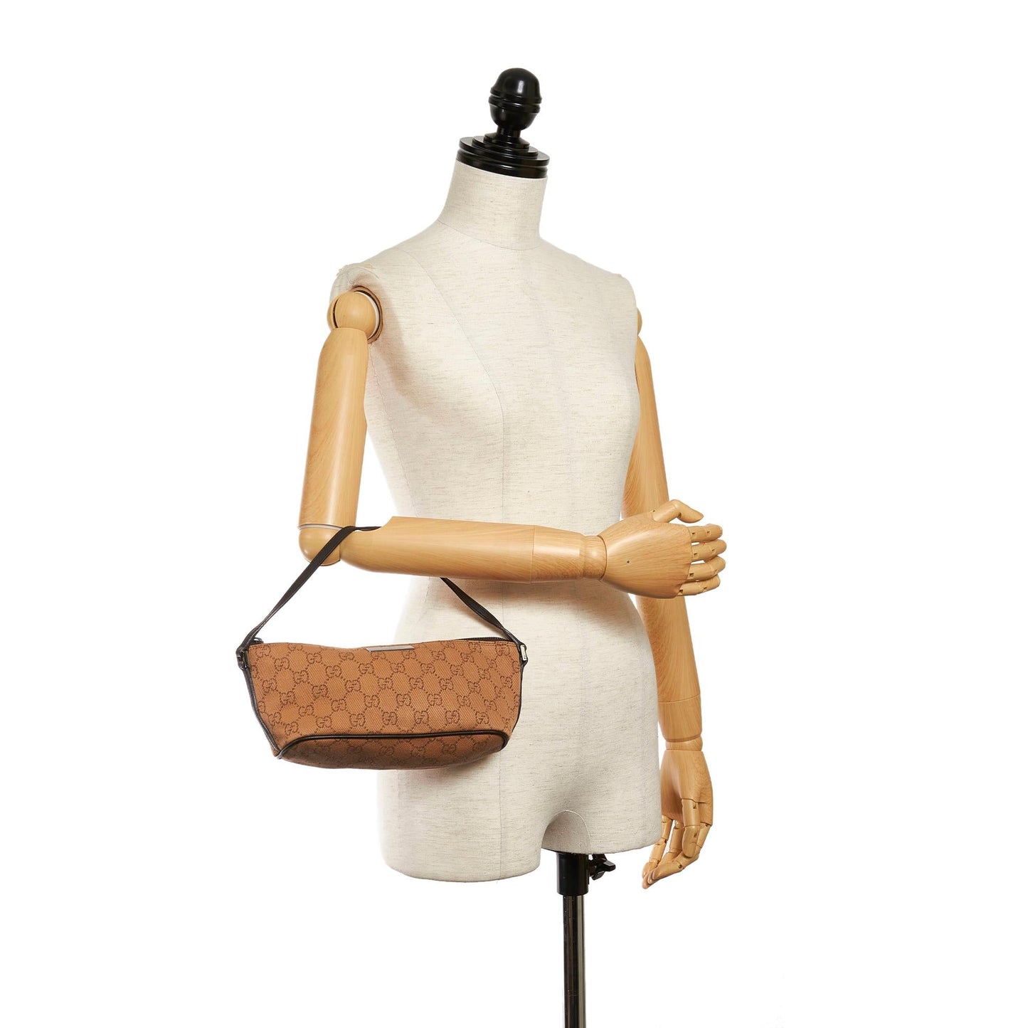 Gucci GG Canvas Boat Baguette (SHG-29827)