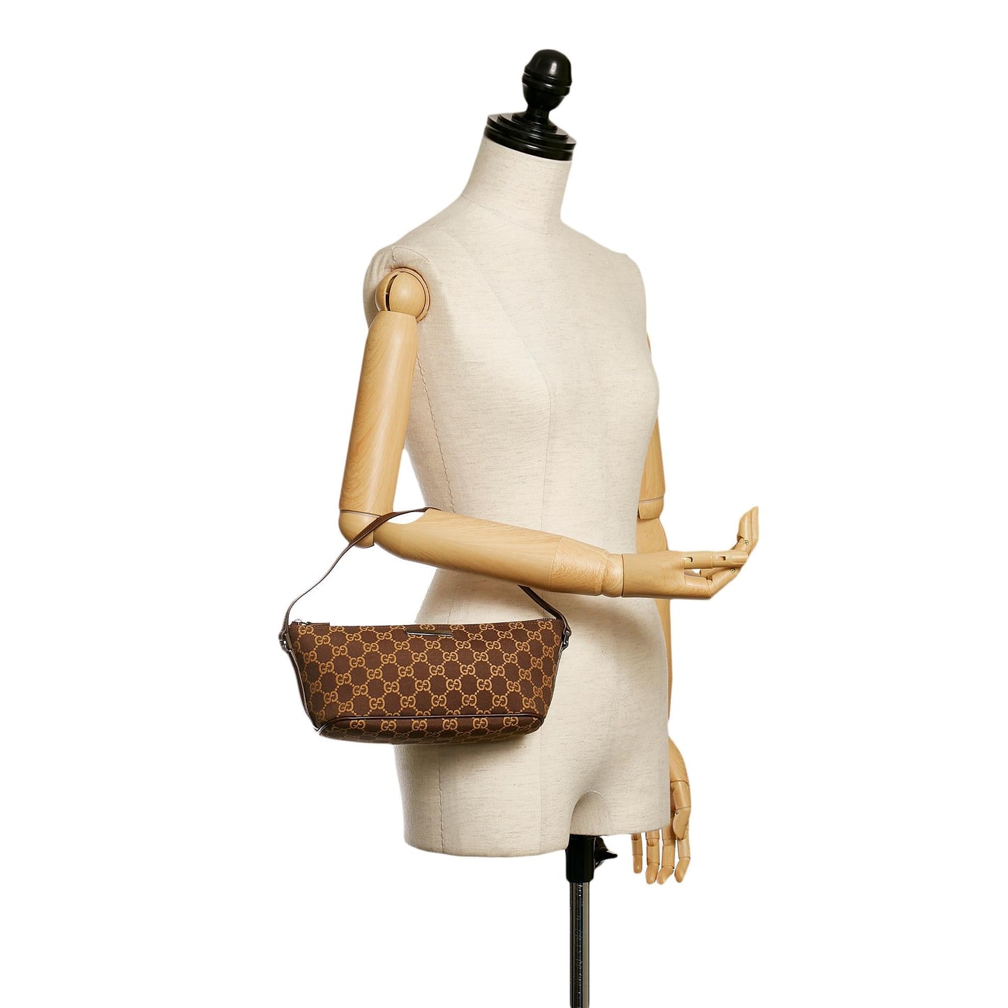 Gucci GG Canvas Boat Baguette (SHG-30770)