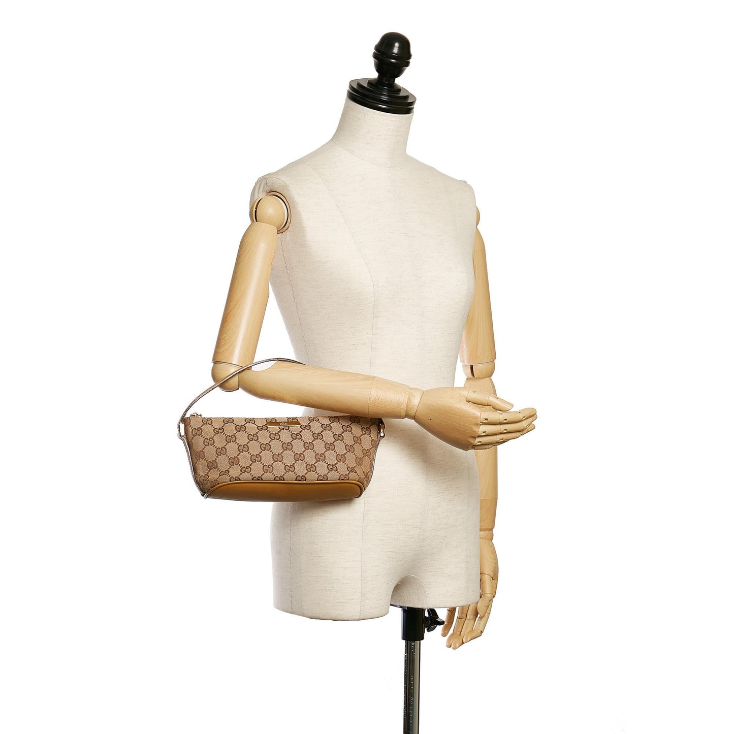 Gucci GG Canvas Boat Baguette (SHG-30839)