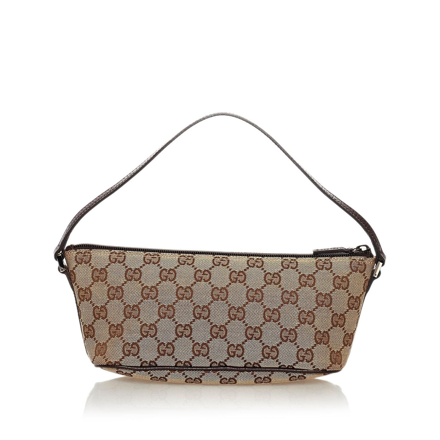 Gucci GG Canvas Boat Baguette (SHG-32757)