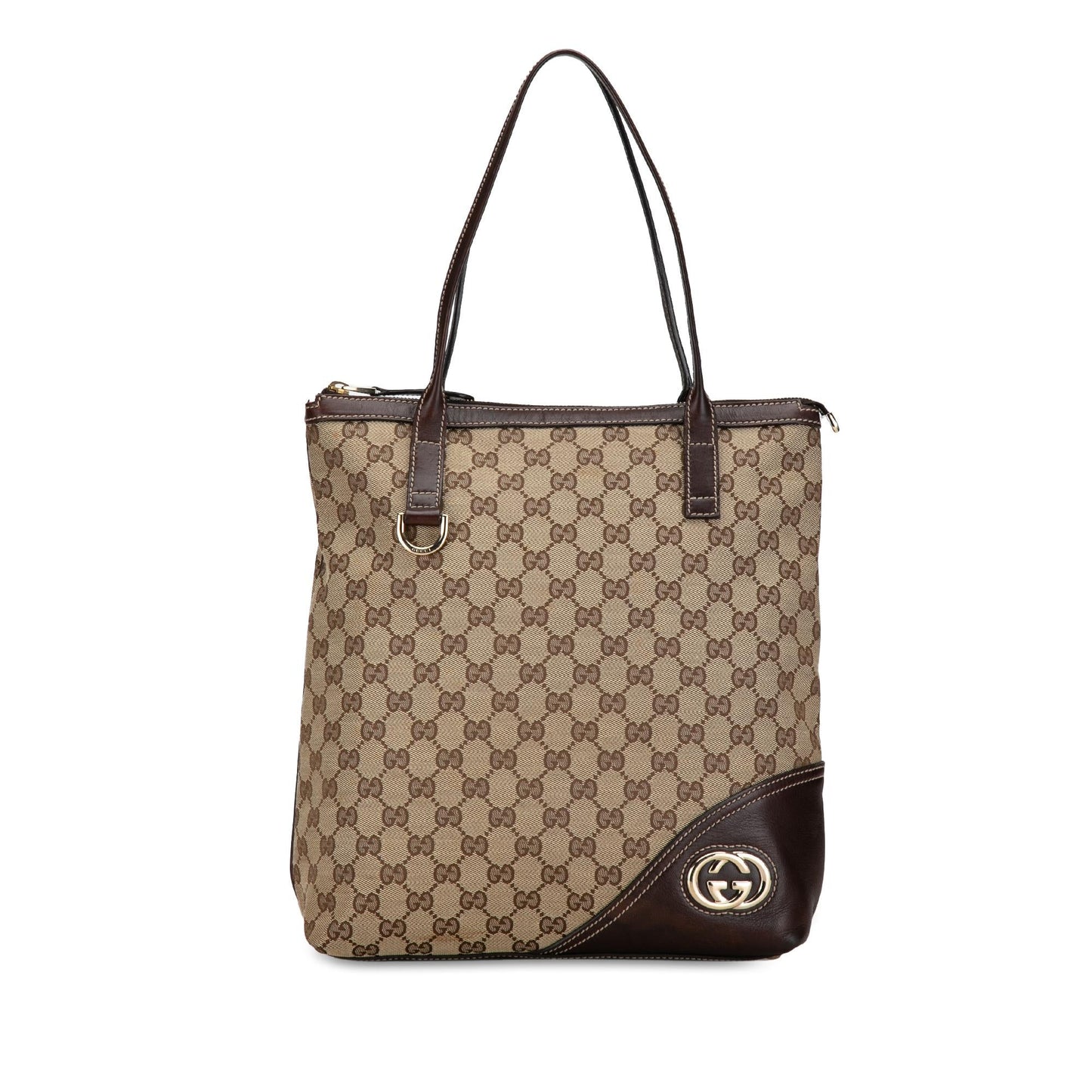 Gucci GG Canvas Britt Tote Bag (SHG-Iug8NH)