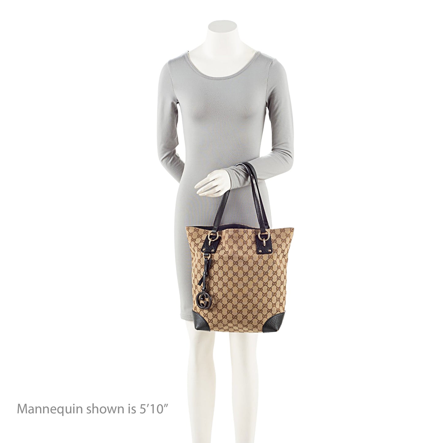 Gucci GG Canvas Charm Medium N/S Tote