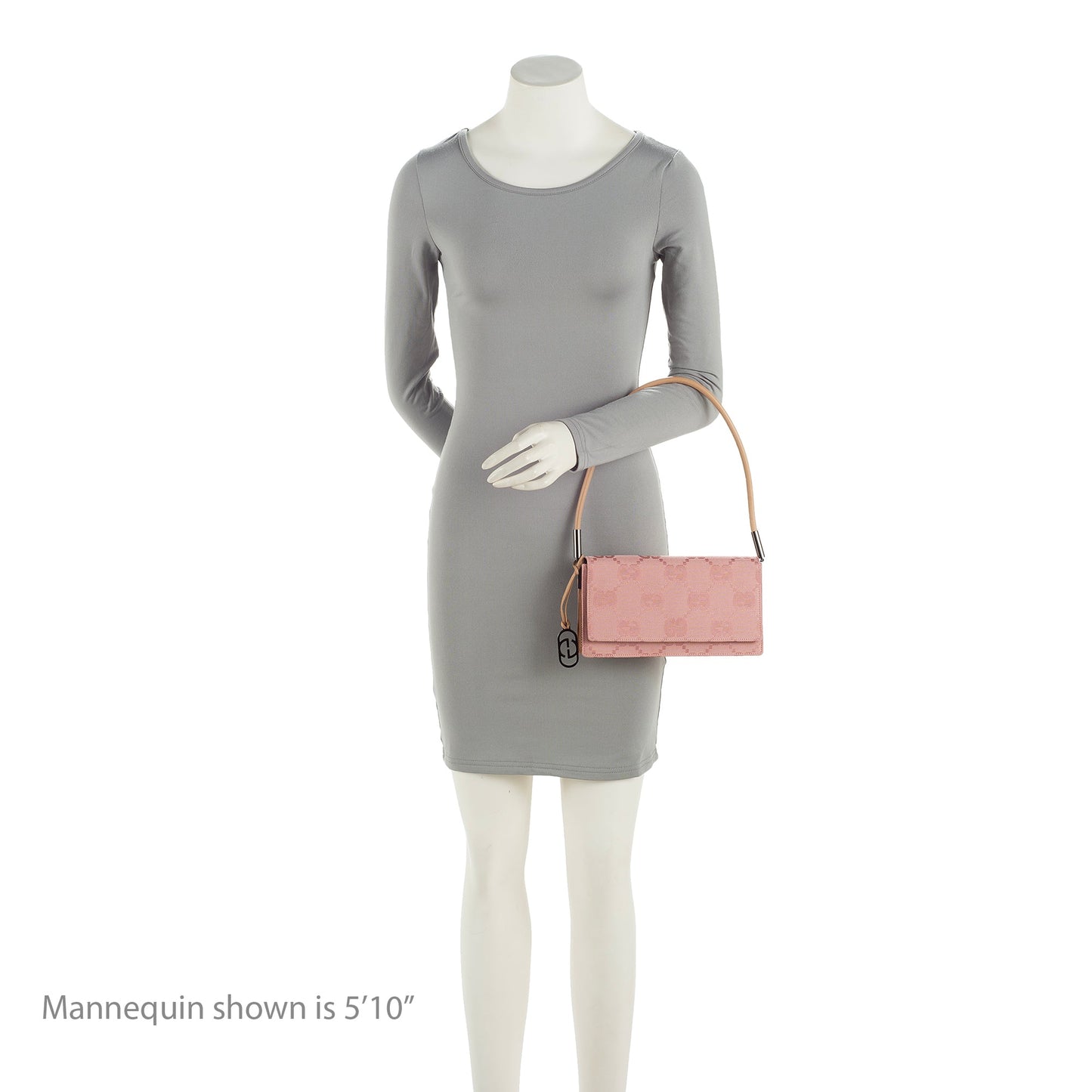 Gucci GG Canvas Charm Pochette Flap Bag (SHF-23494)