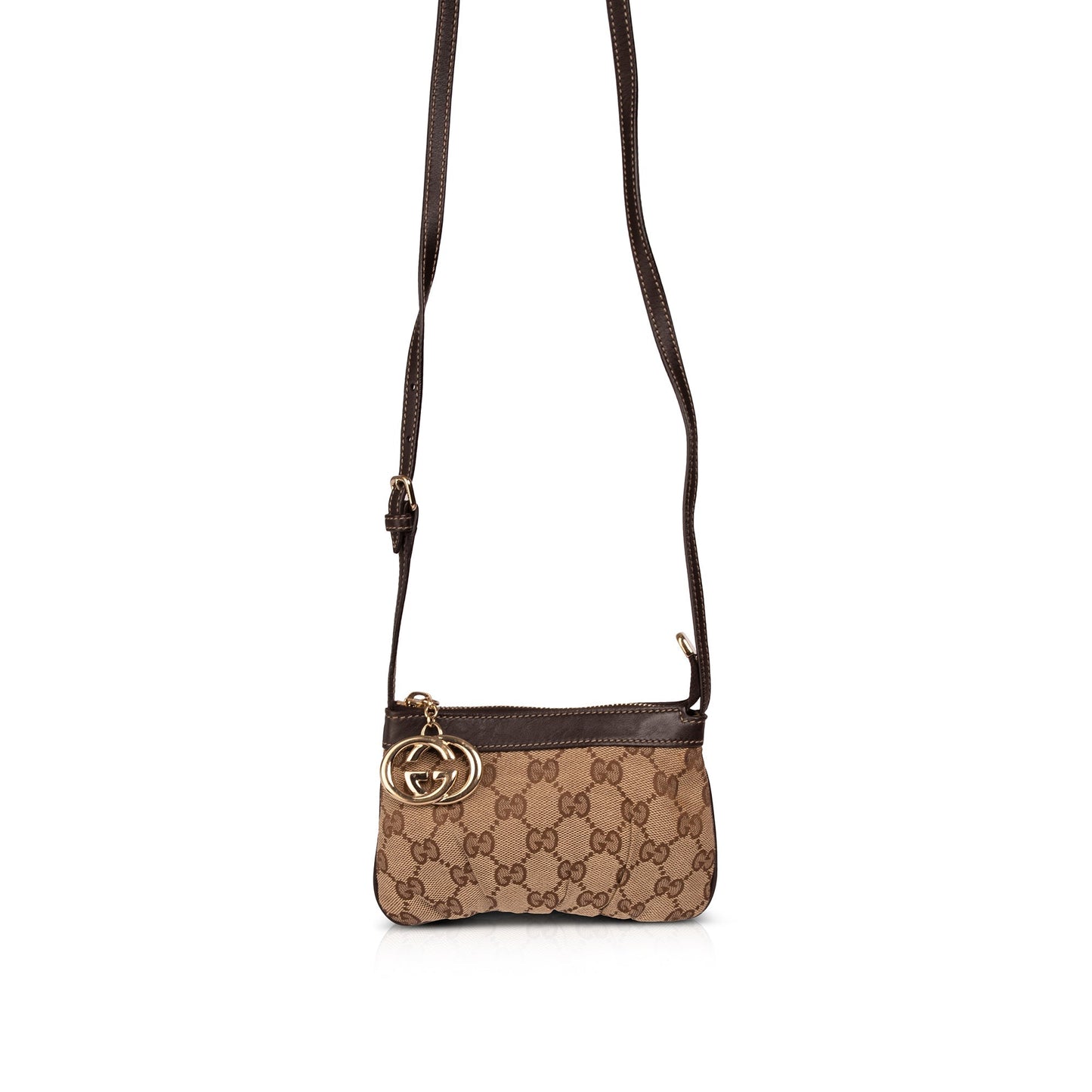 Gucci GG Canvas Charm Sling Pochette