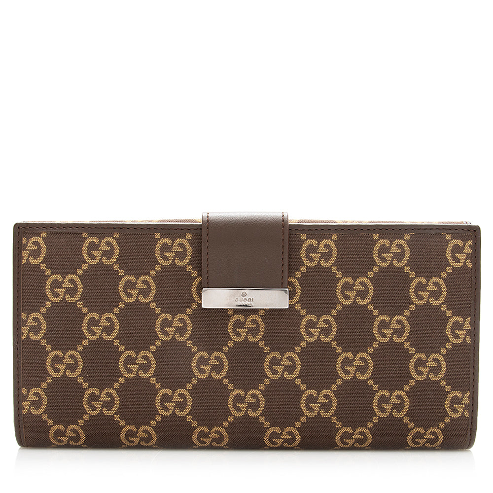 Gucci GG Canvas Continental Wallet (SHF-20077)