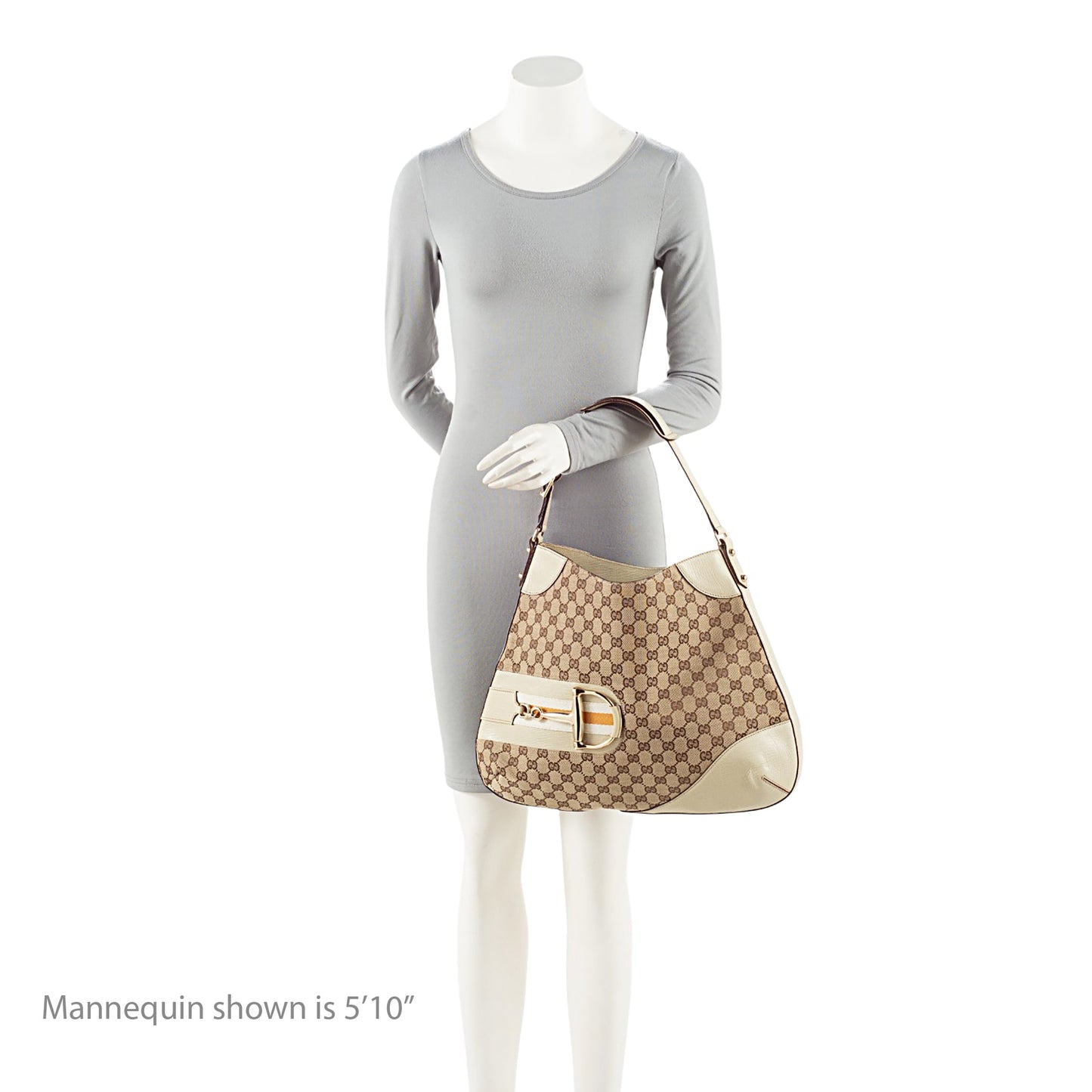 Gucci GG Canvas Hasler Large Shoulder Bag