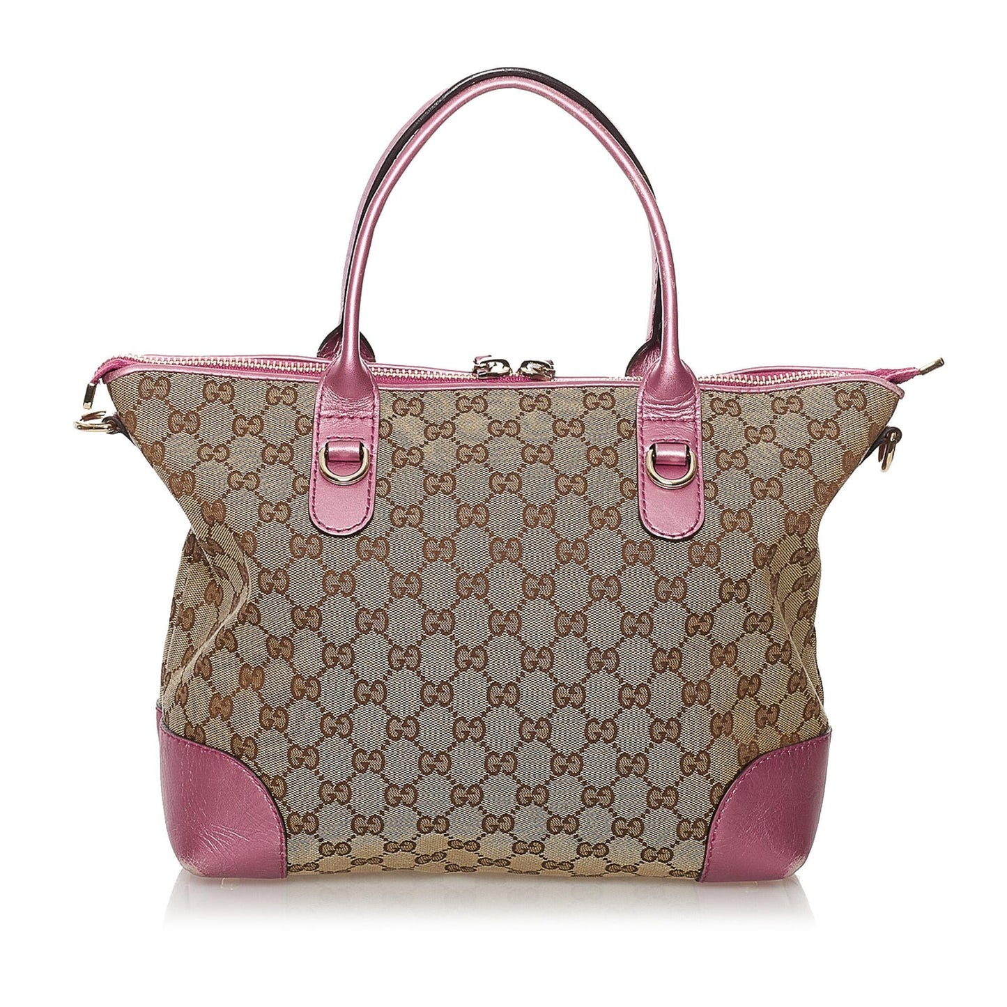 Gucci GG Canvas Heart Bit Satchel (SHG-32482)