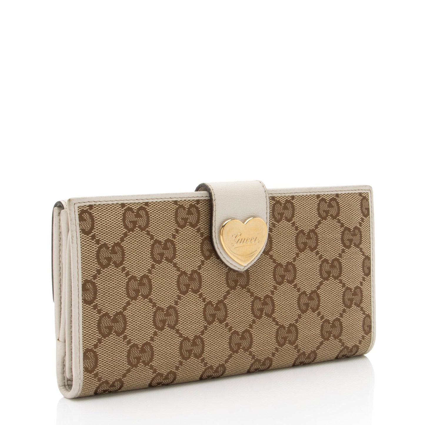 Gucci GG Canvas Heart Script Continental Wallet (SHF-6kTDdx)