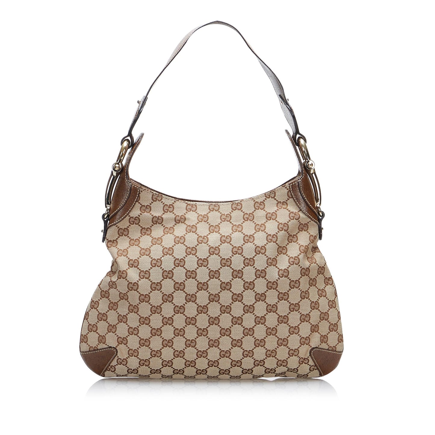 Gucci GG Canvas Horsebit Creole Hobo Bag (SHG-y6YgpM)