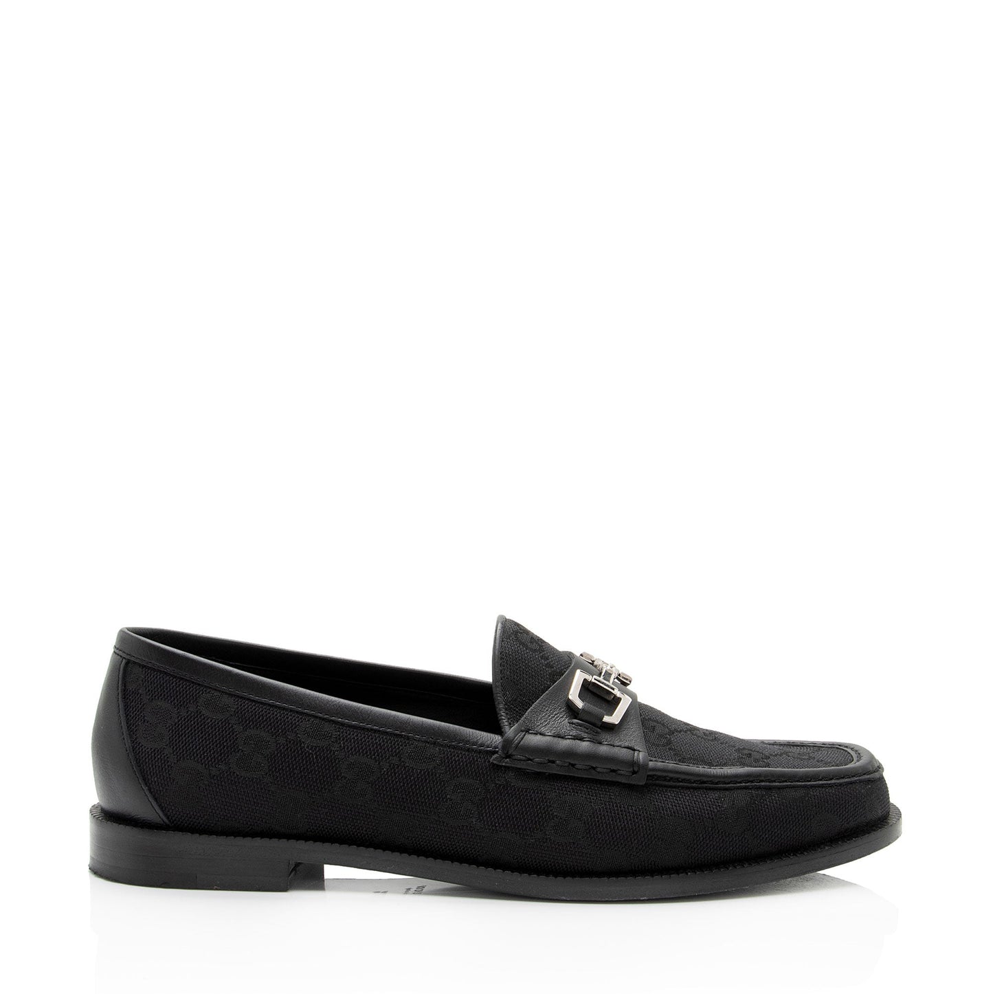 Gucci GG Canvas Horsebit Loafers - Size 7.5 / 37.5 (SHF-ZxcBTe)