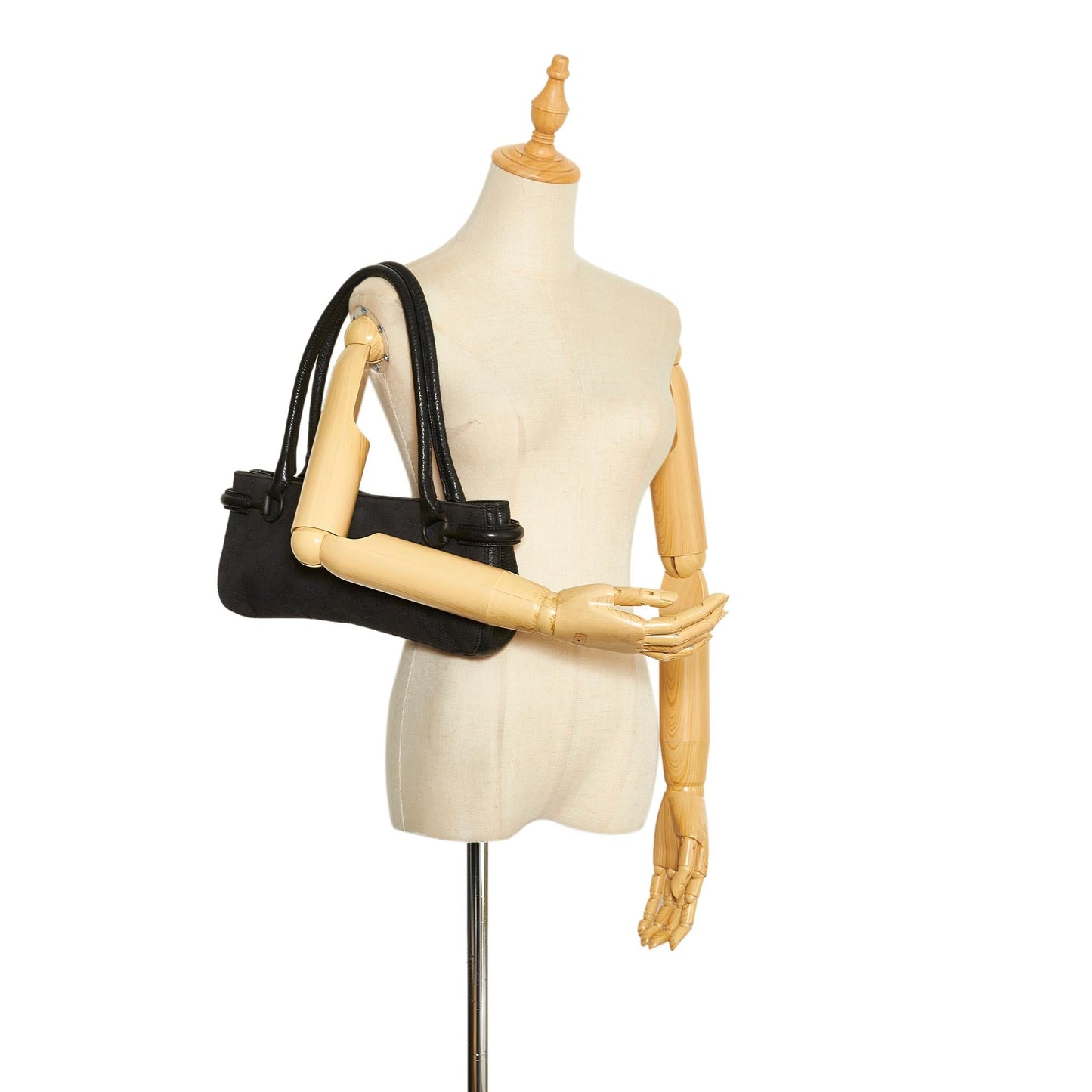 Gucci GG Canvas Horsebit Shoulder Bag (SHG-QoPRpW)