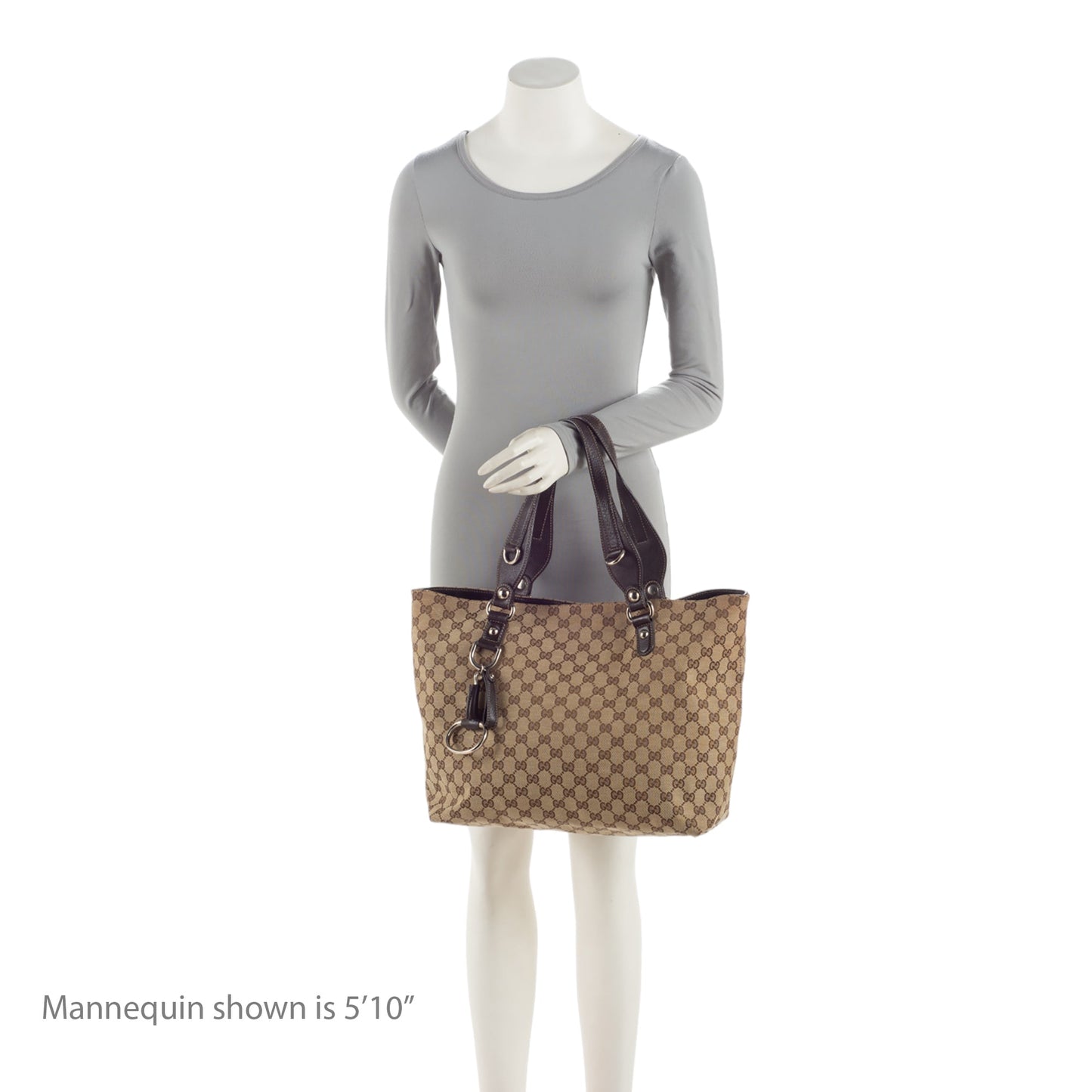 Gucci GG Canvas Icon Bit Medium Tote (SHF-1bZhea)