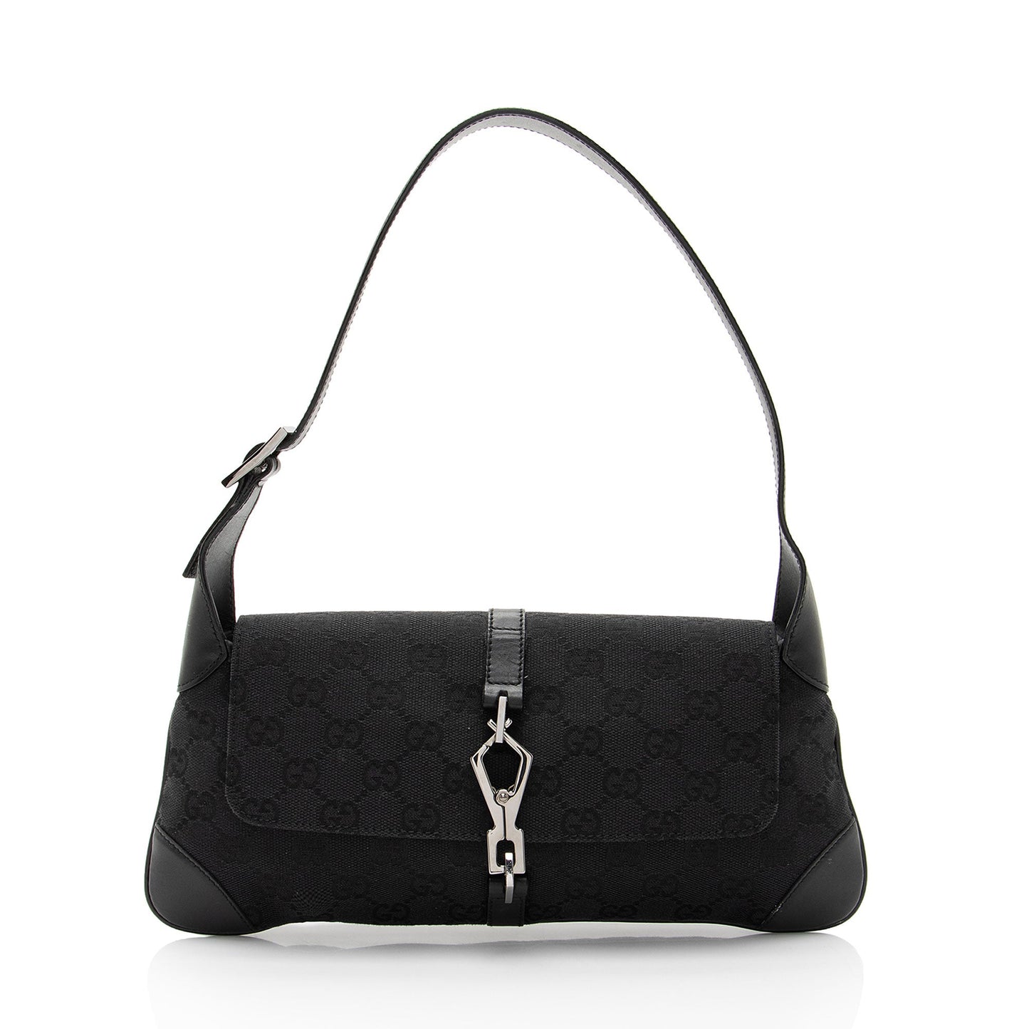 Gucci GG Canvas Jackie Small Shoulder Bag (SHF-e6LKFX)