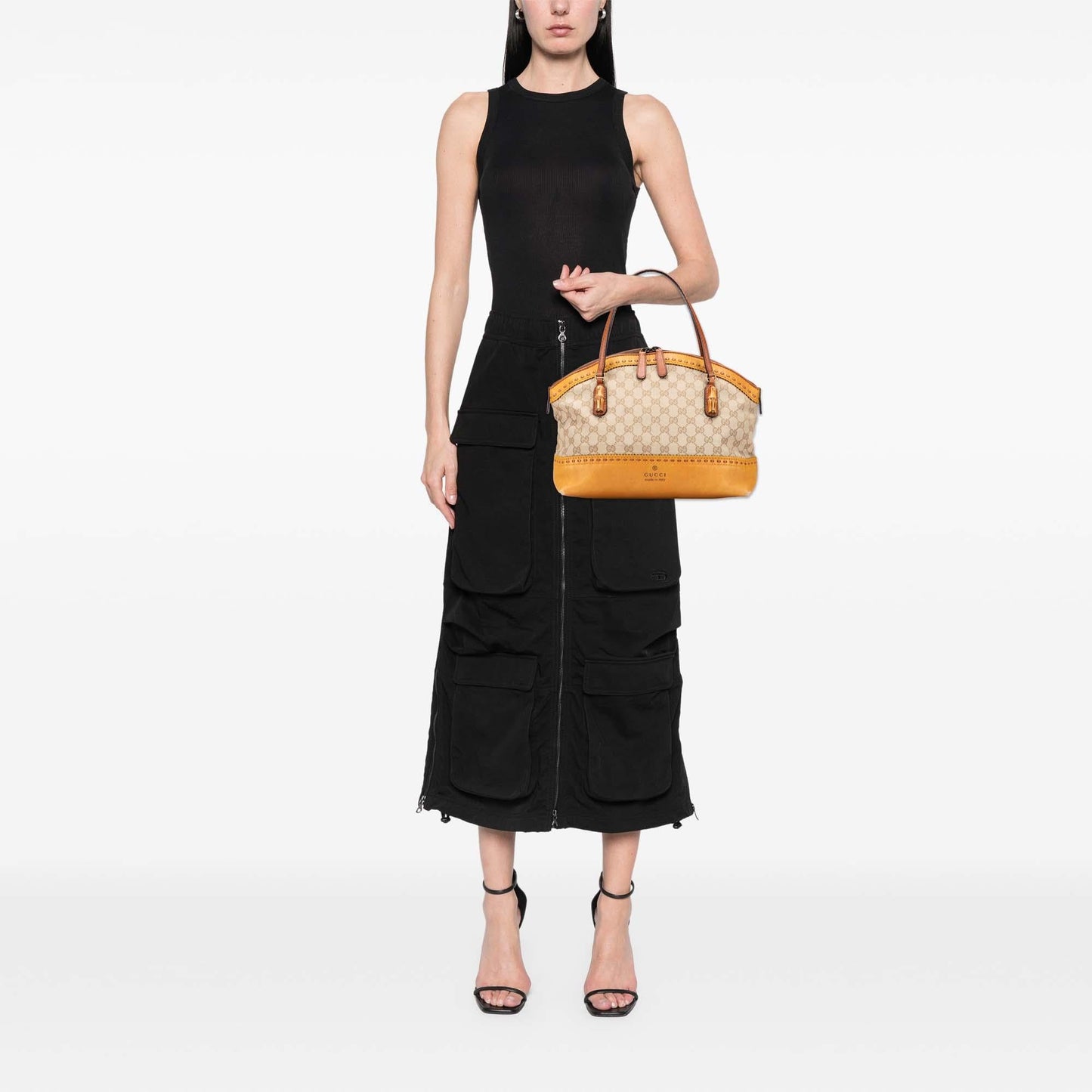 Gucci GG Canvas Laidback Crafty Handbag