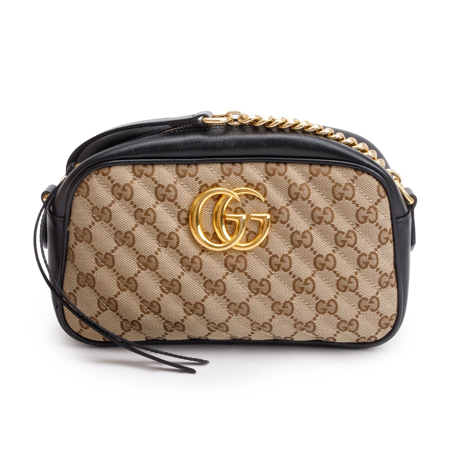 Gucci GG Canvas Marmont Matelasse Small Shoulder Bag