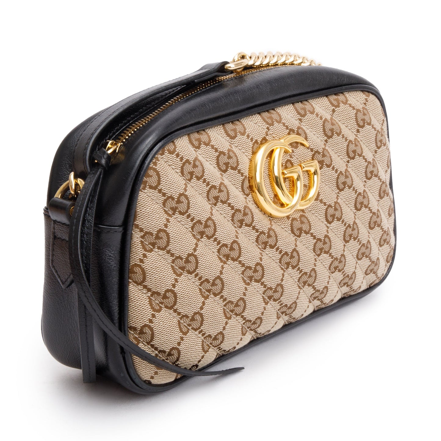 Gucci GG Canvas Marmont Matelasse Small Shoulder Bag