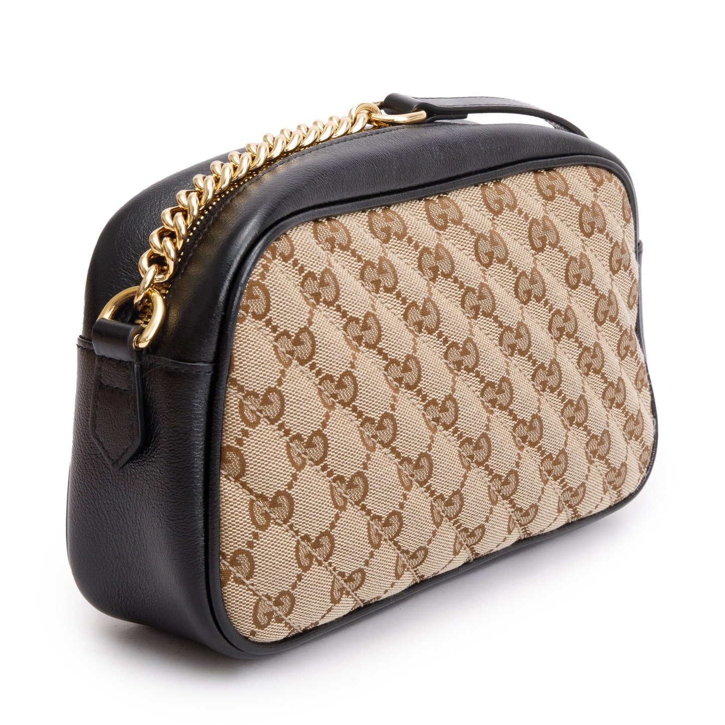 Gucci GG Canvas Marmont Matelasse Small Shoulder Bag