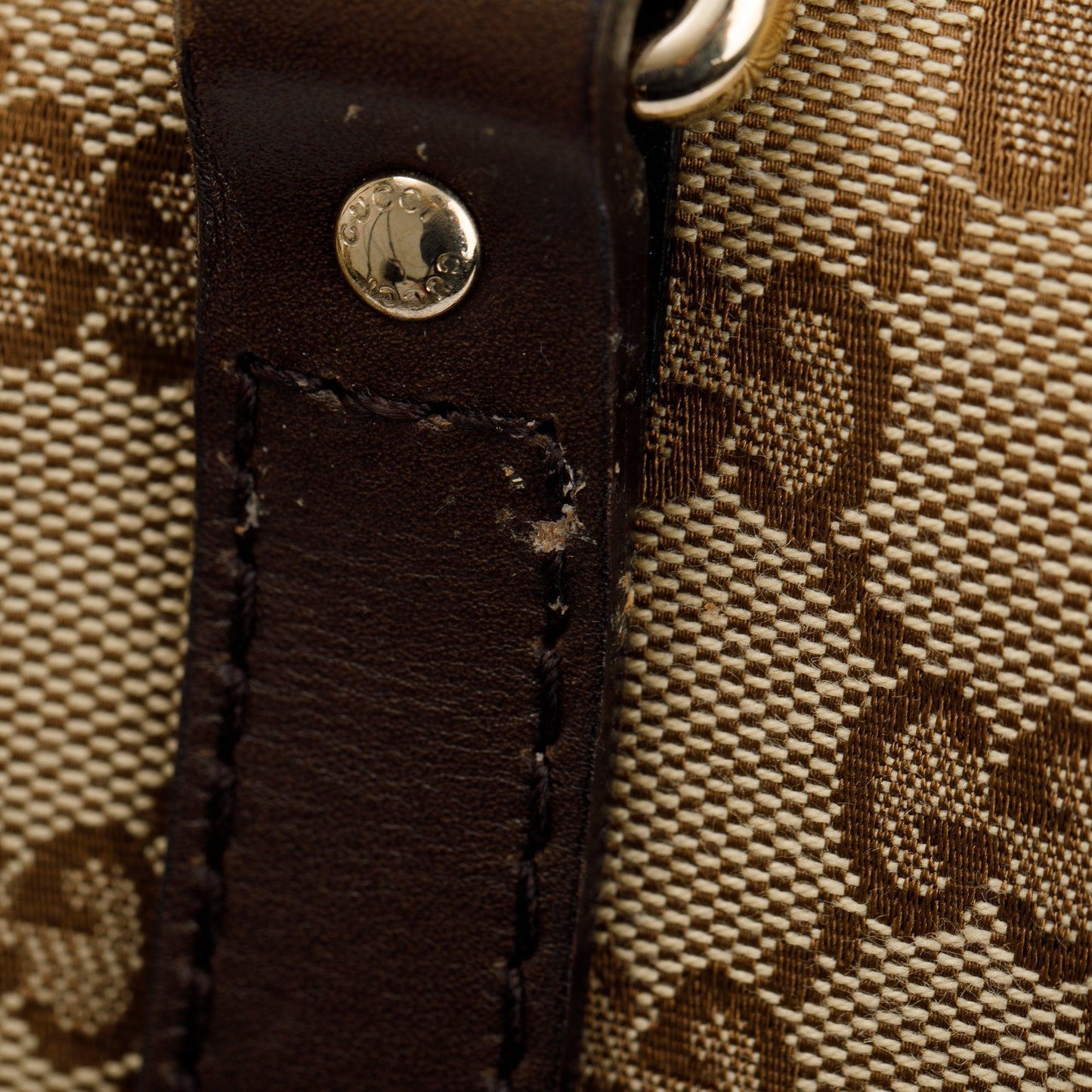 Gucci GG Canvas Medium Boston Bag