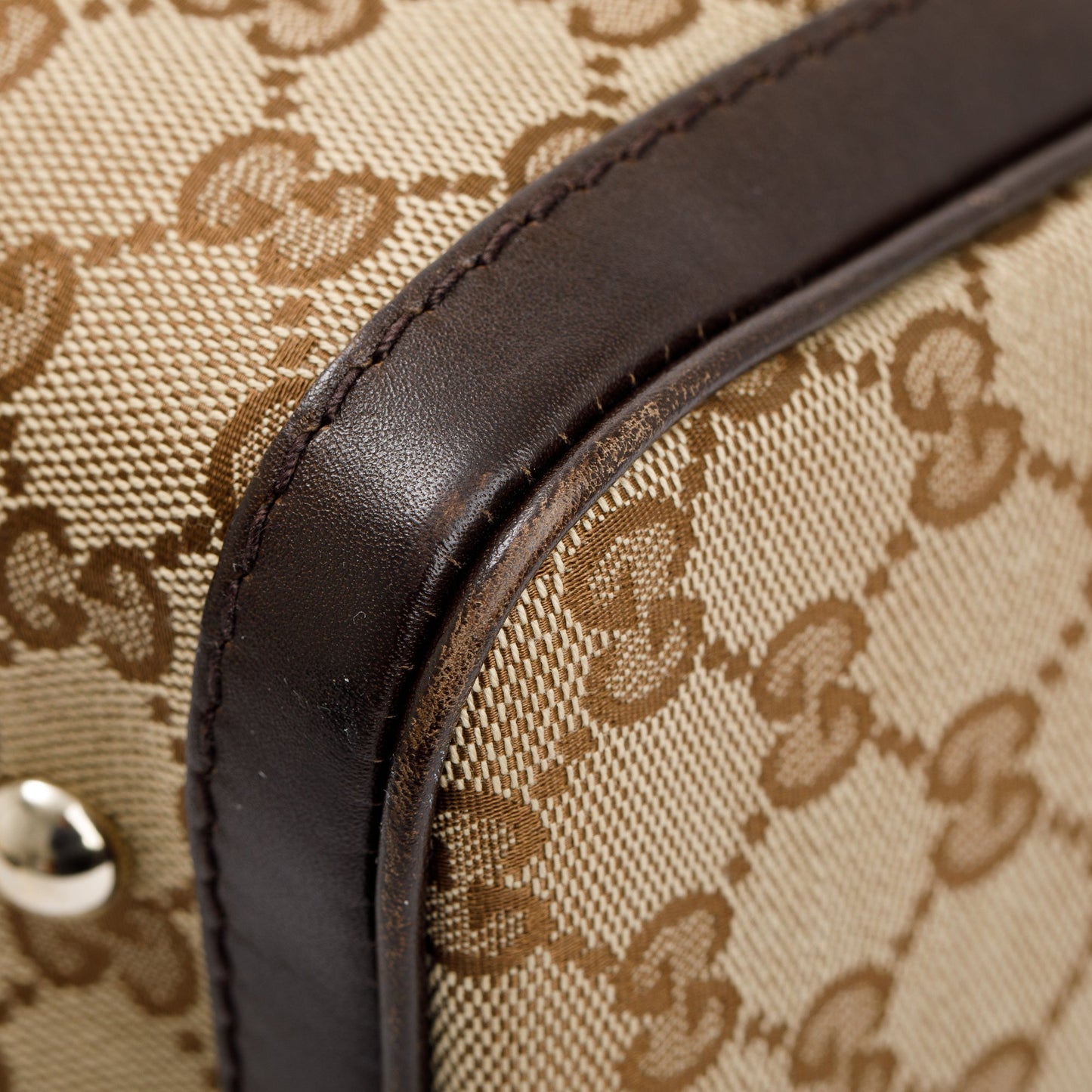 Gucci GG Canvas Medium Boston Bag