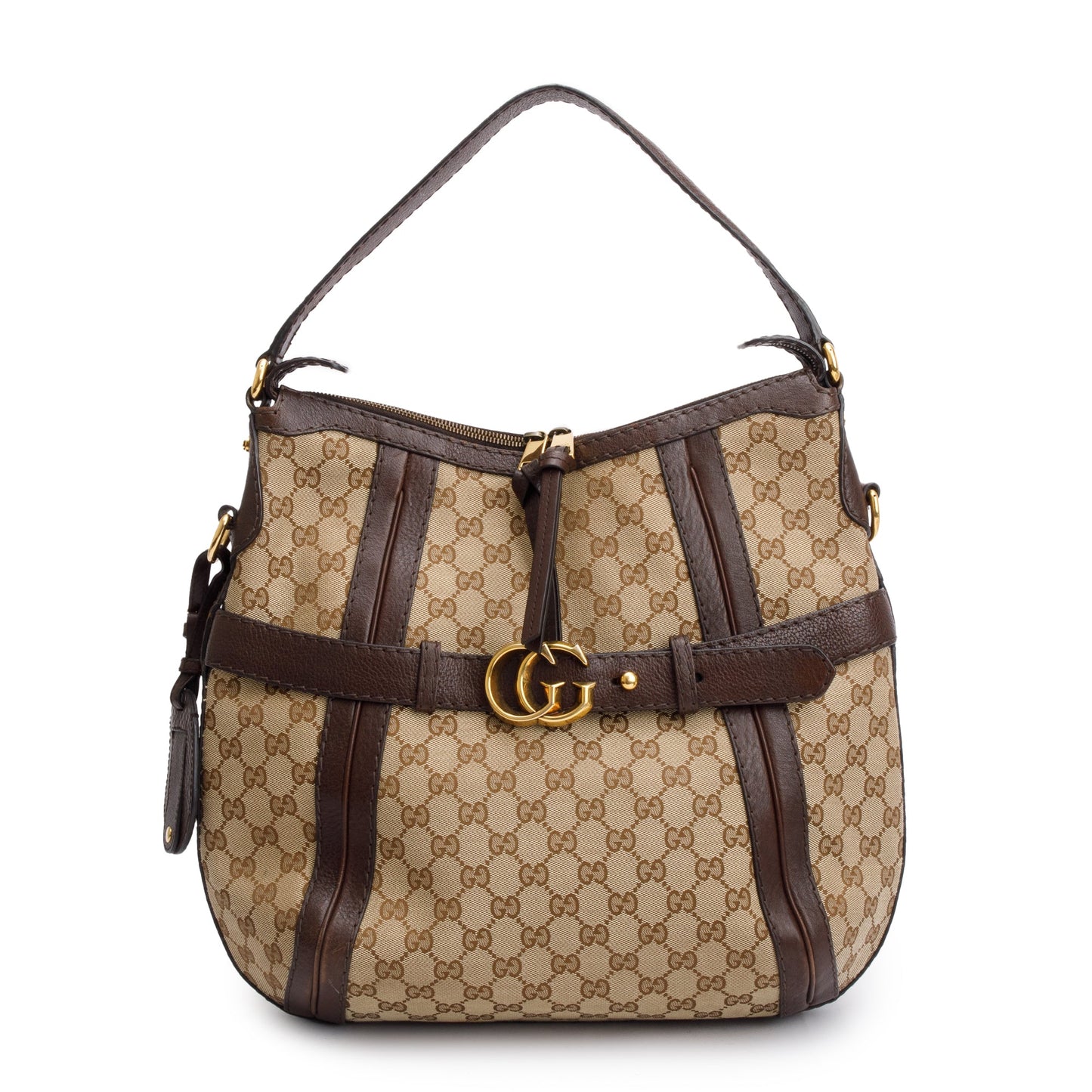 Gucci GG Canvas Medium GG Running Hobo