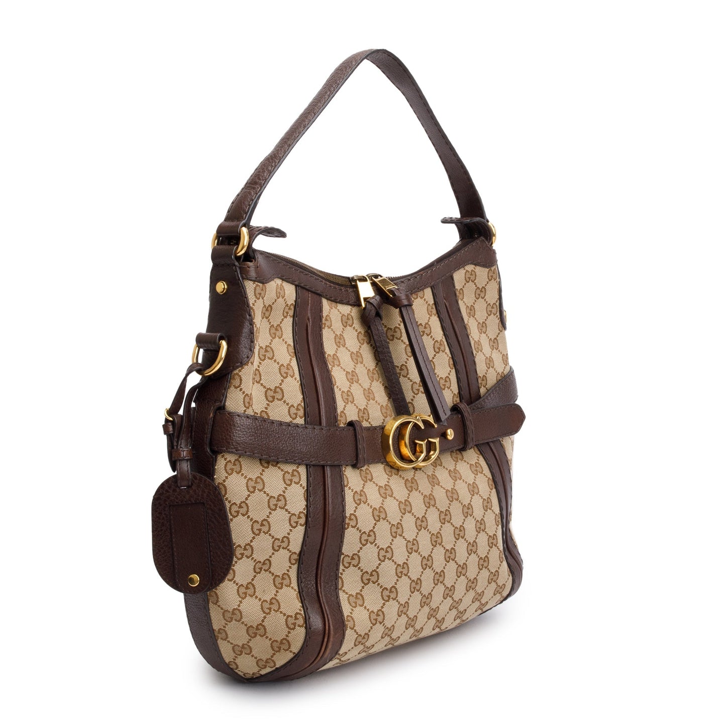 Gucci GG Canvas Medium GG Running Hobo